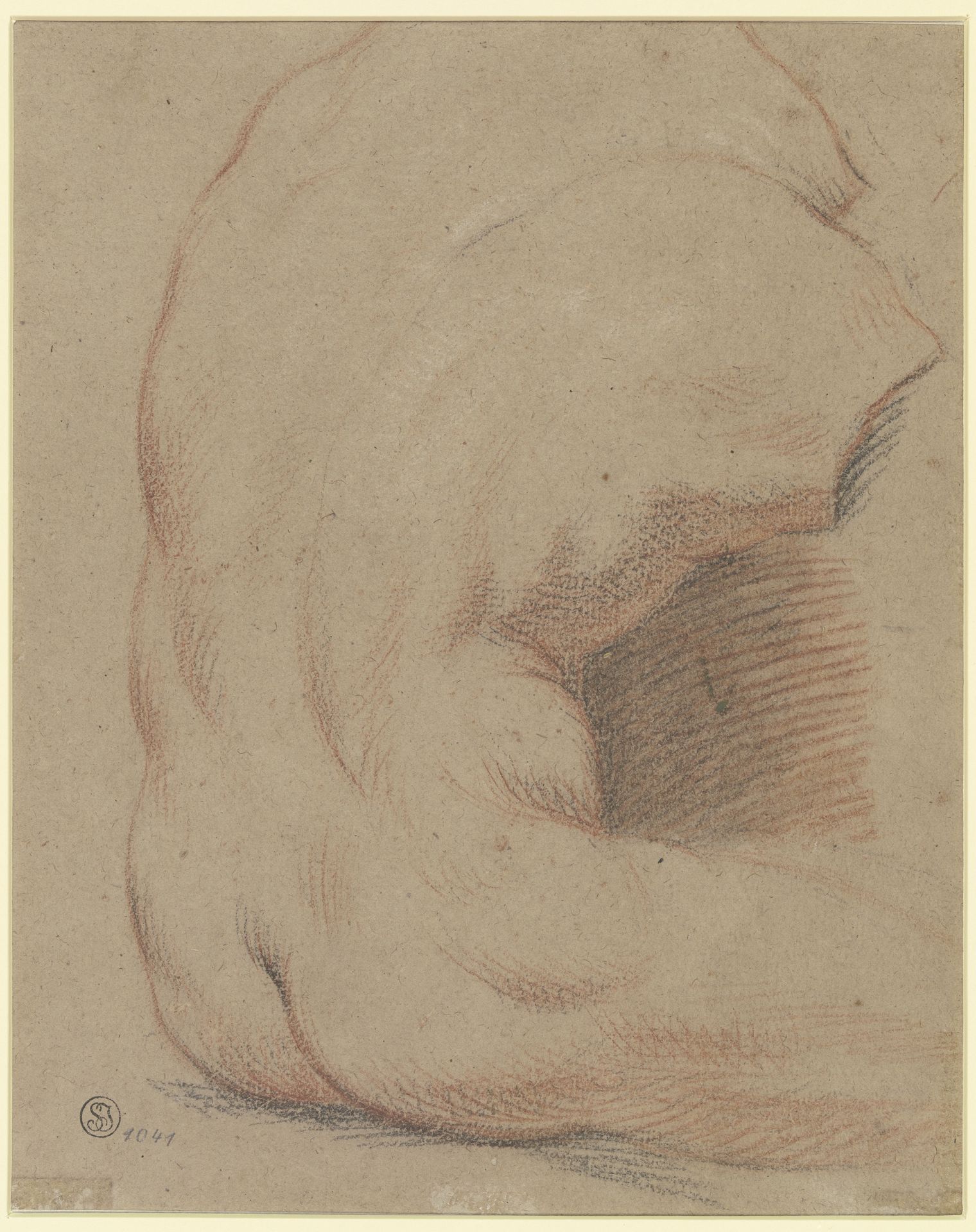 Rückenansicht eines männlichen Torso (Torso vom Belvedere) by Nicolas Lancret