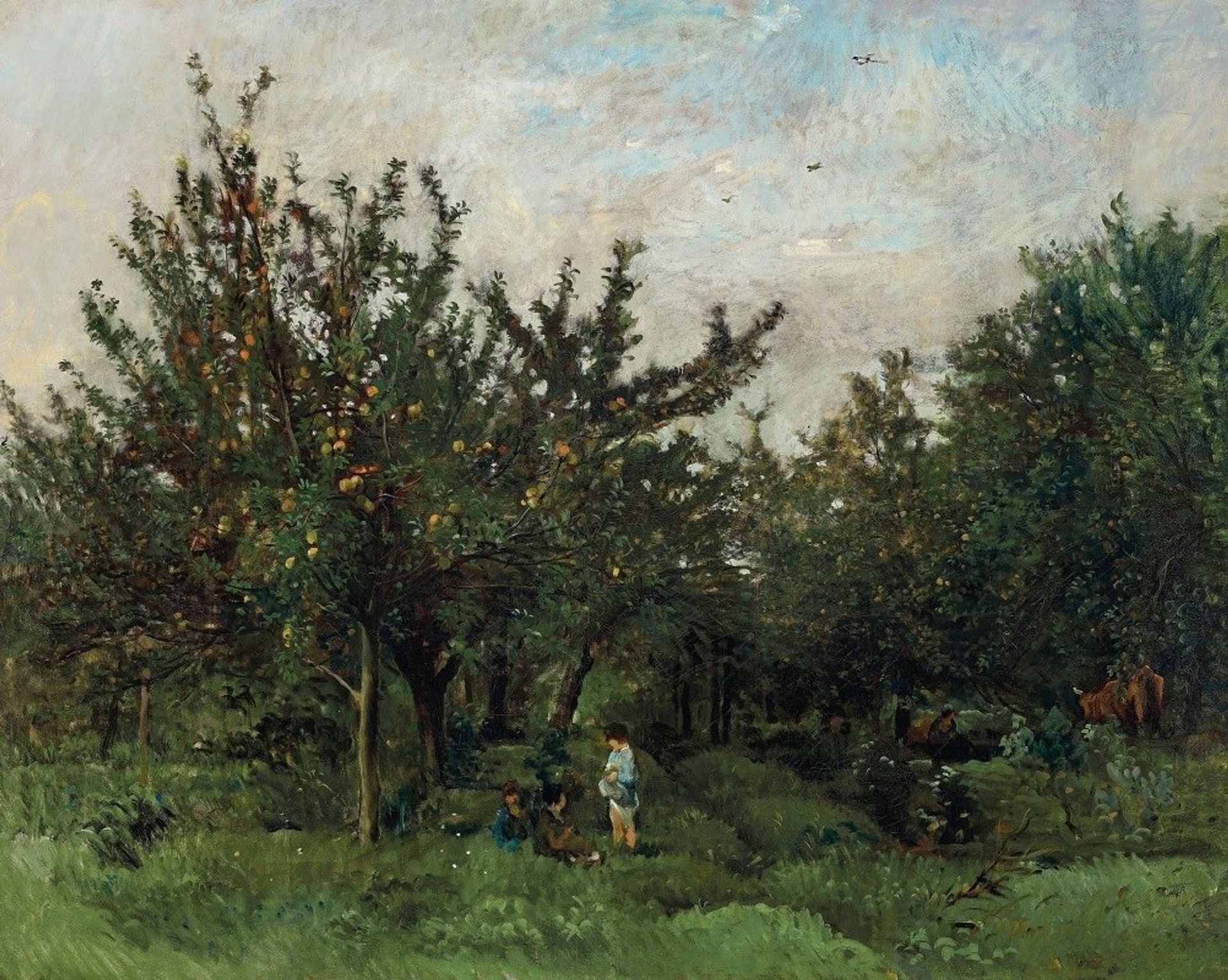 Un Verger by Charles François Daubigny
