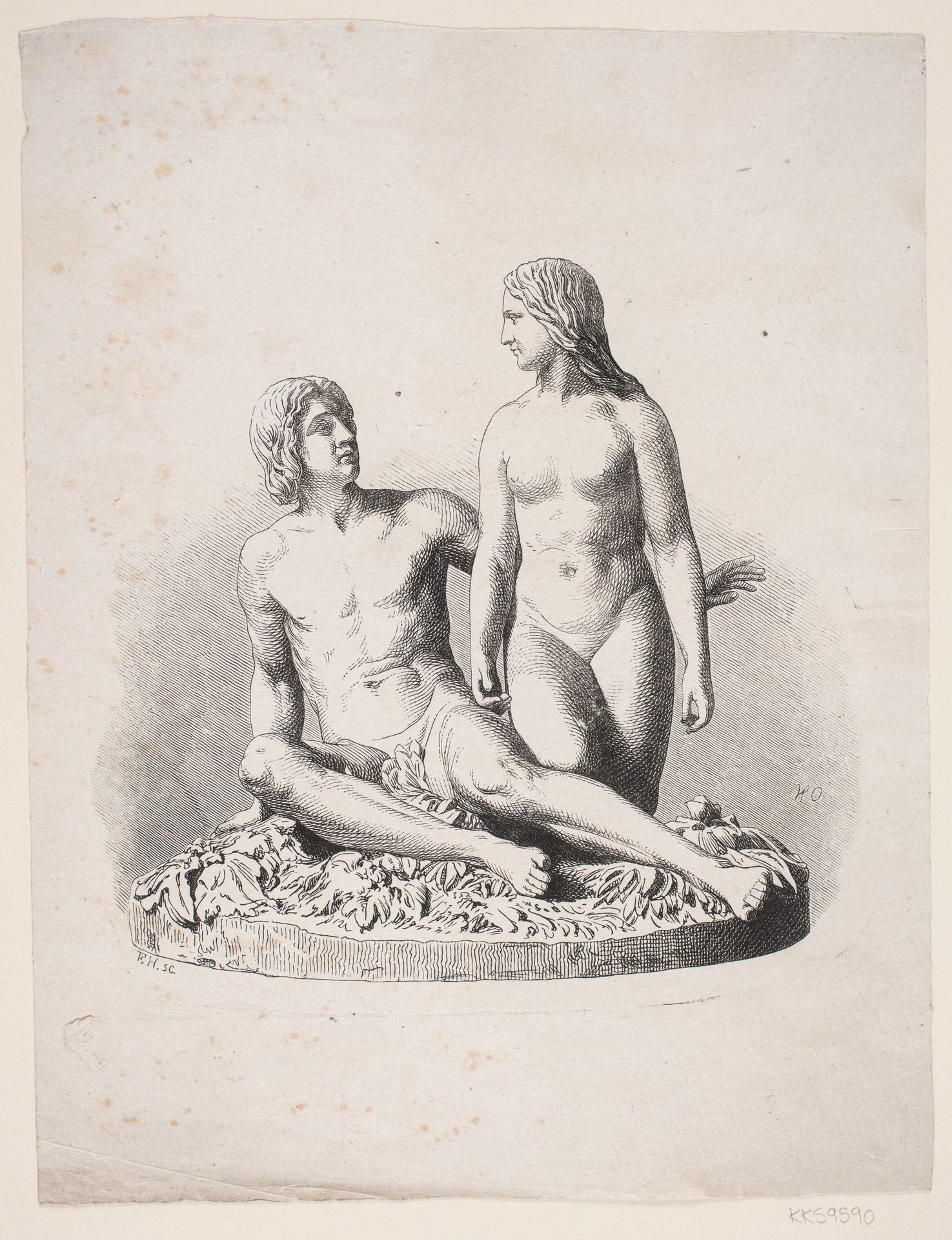 Jerichaus Adam og Eva by F. Hendriksen