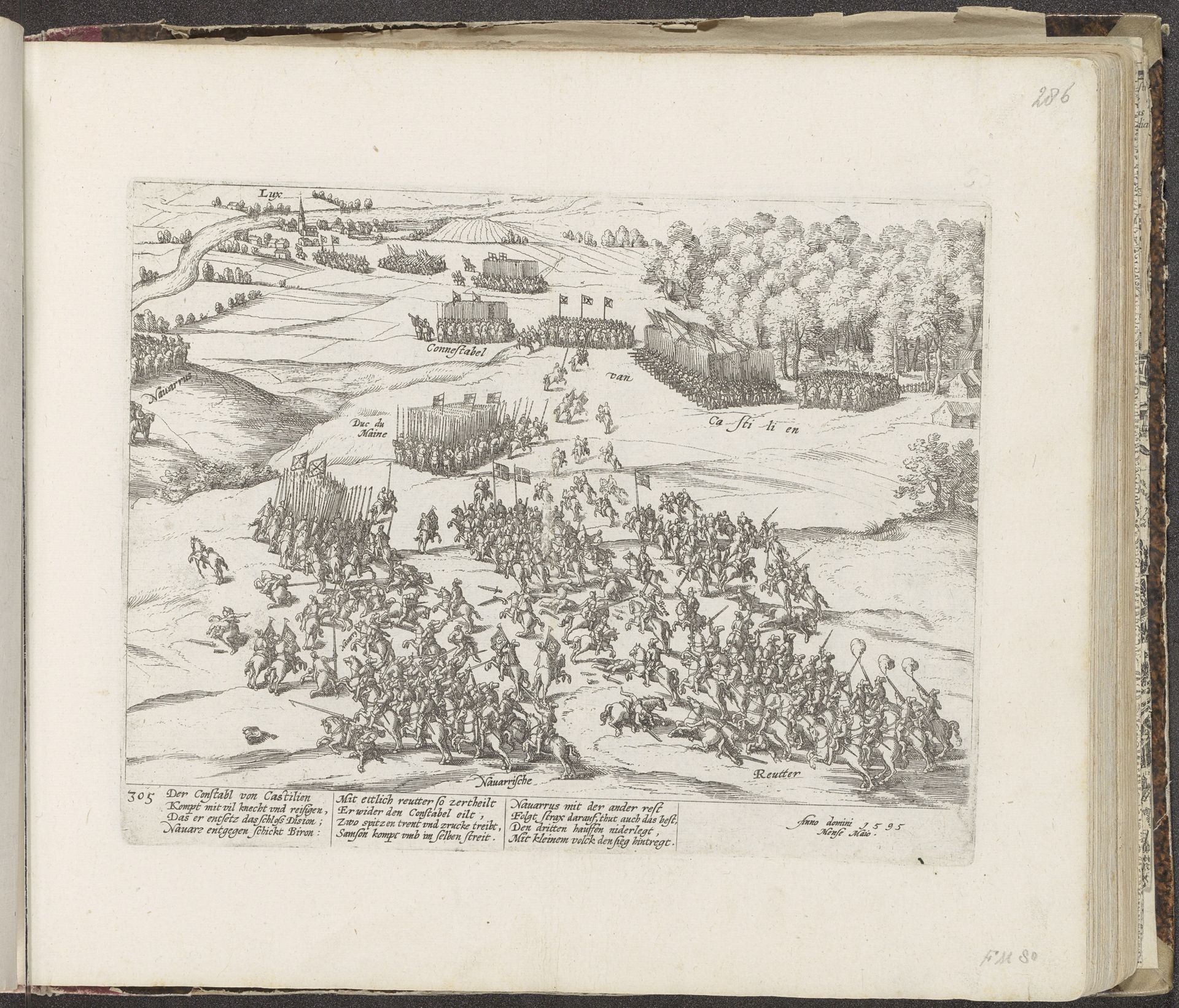Overwinning op de Connétable van Castilië, 1595 by Frans Hogenberg