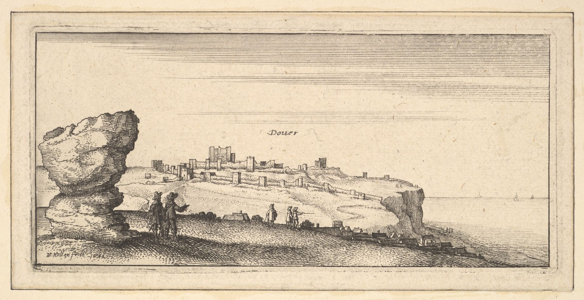 Douer (Dover) by Wenceslaus Hollar