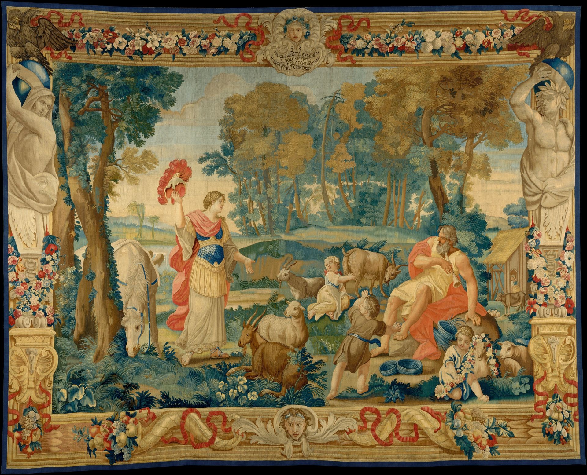 Erminia and the Shepherd (from a set of Scenes from Gerusalemme Liberata) by Domenico Paradisi