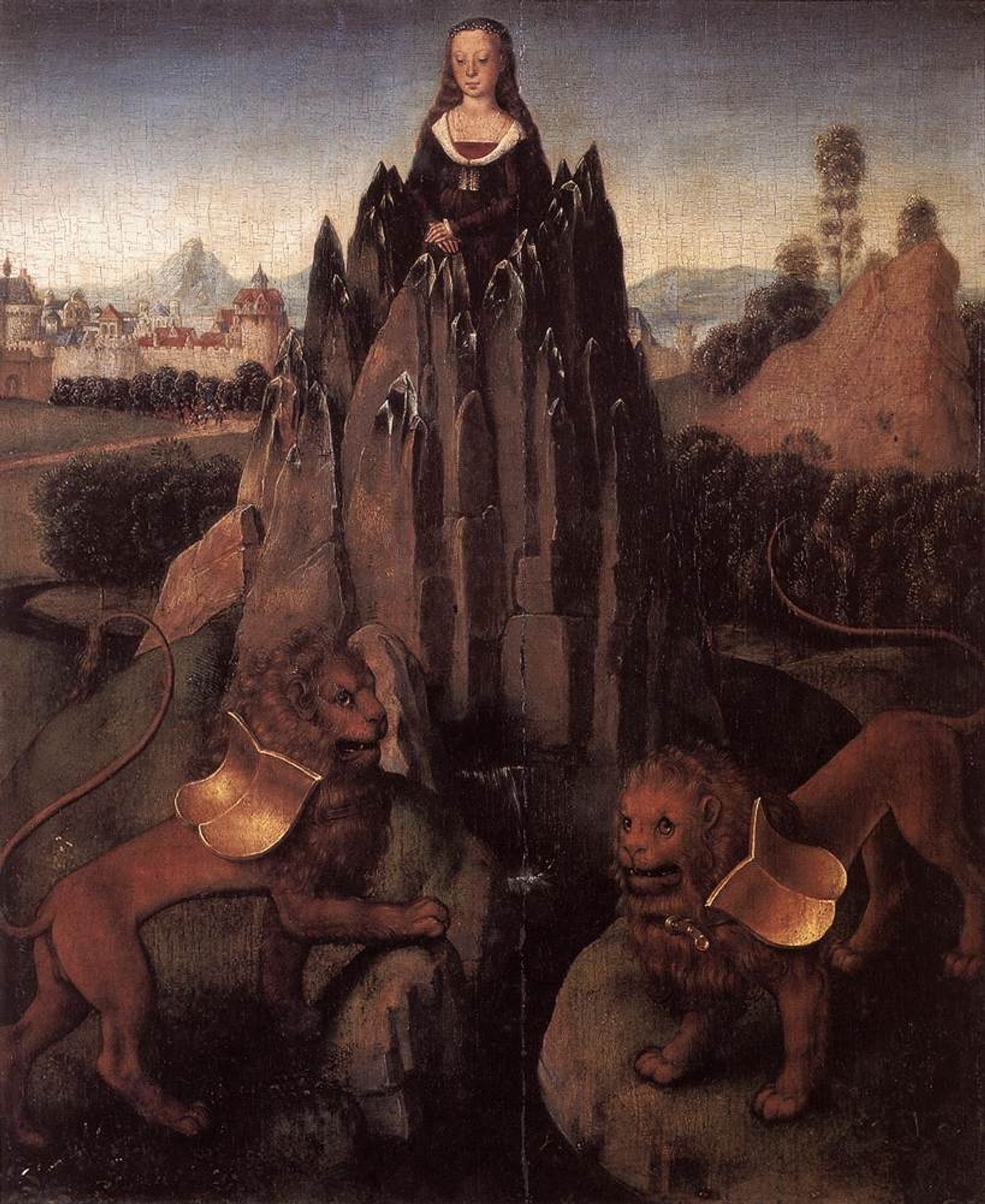 Allegory with a Virgin by Hans Memling