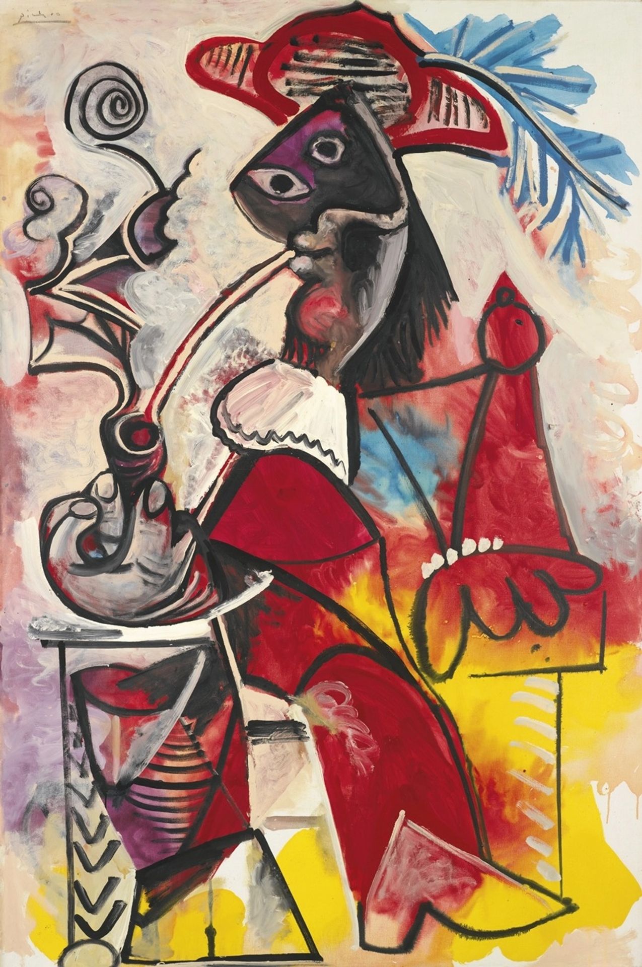 Mousquetaire à la pipe by Pablo Picasso