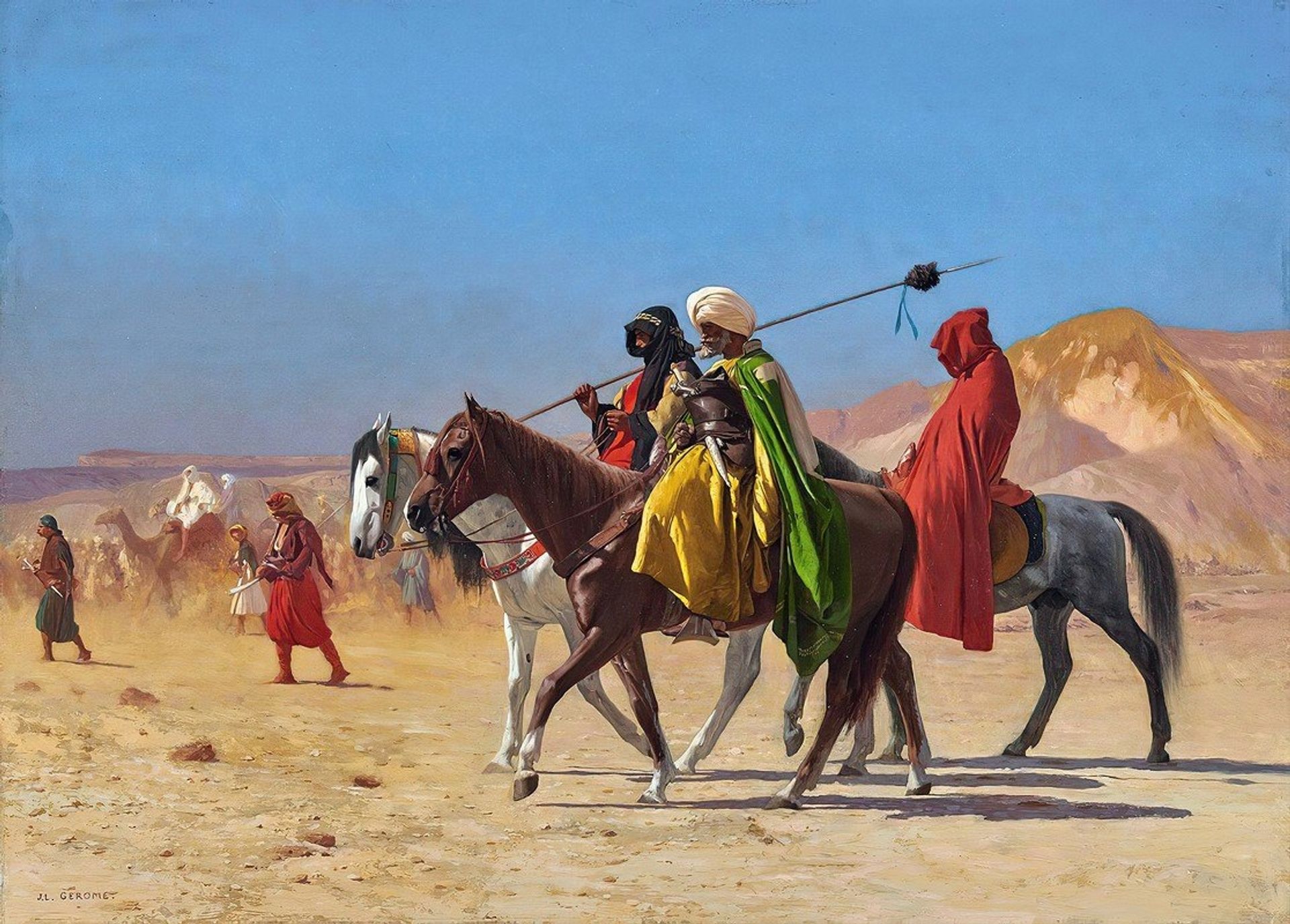 Riders Crossing the Desert by Jean-Léon Gérôme