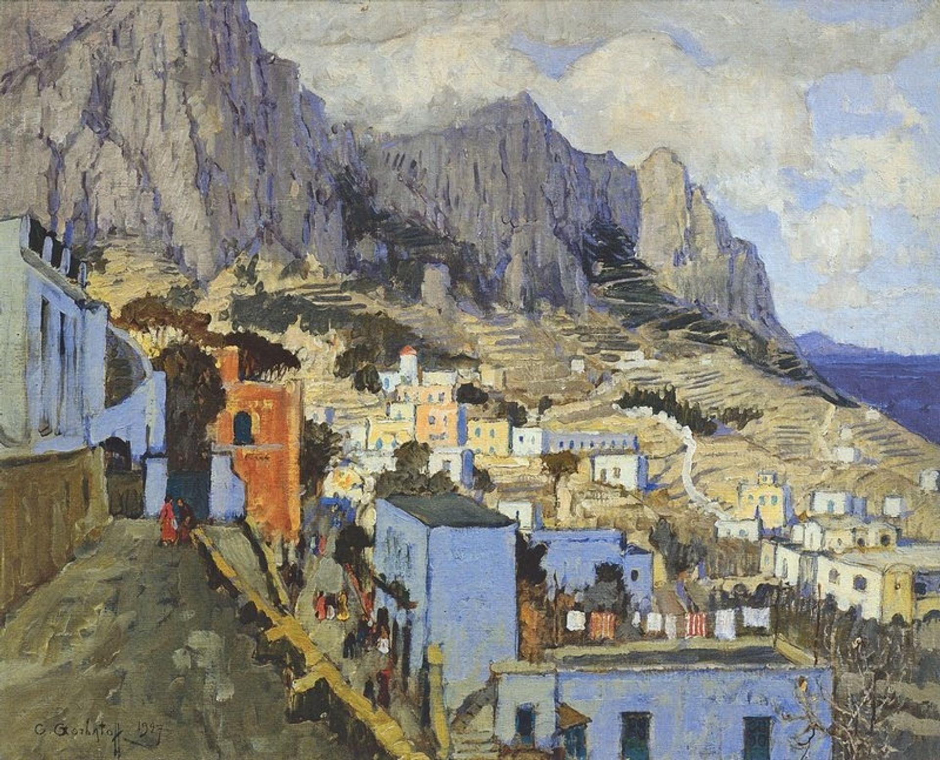 Capri in Winter by Konstantin Gorbatov