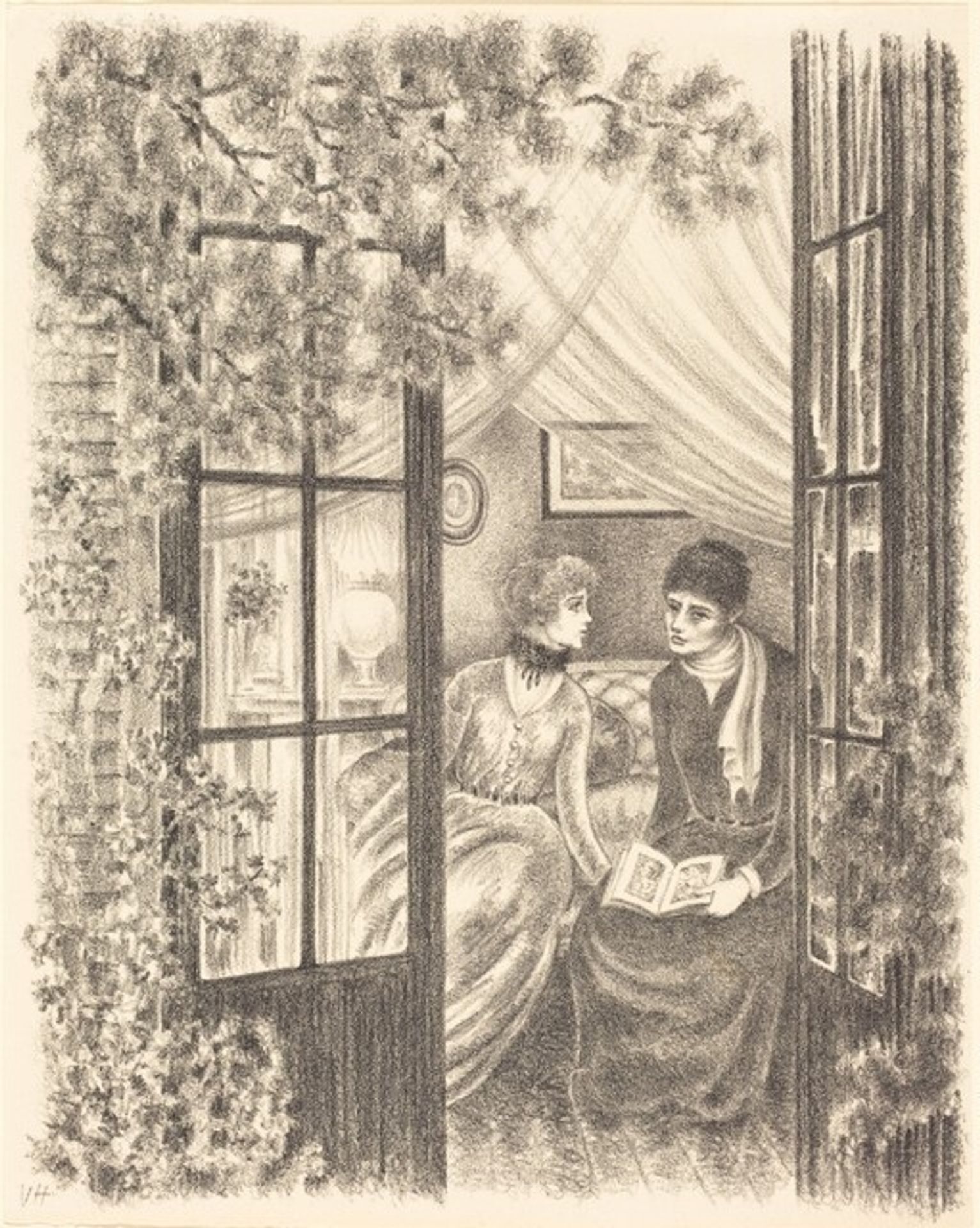 Rose and Romaine by Valentine Hugo