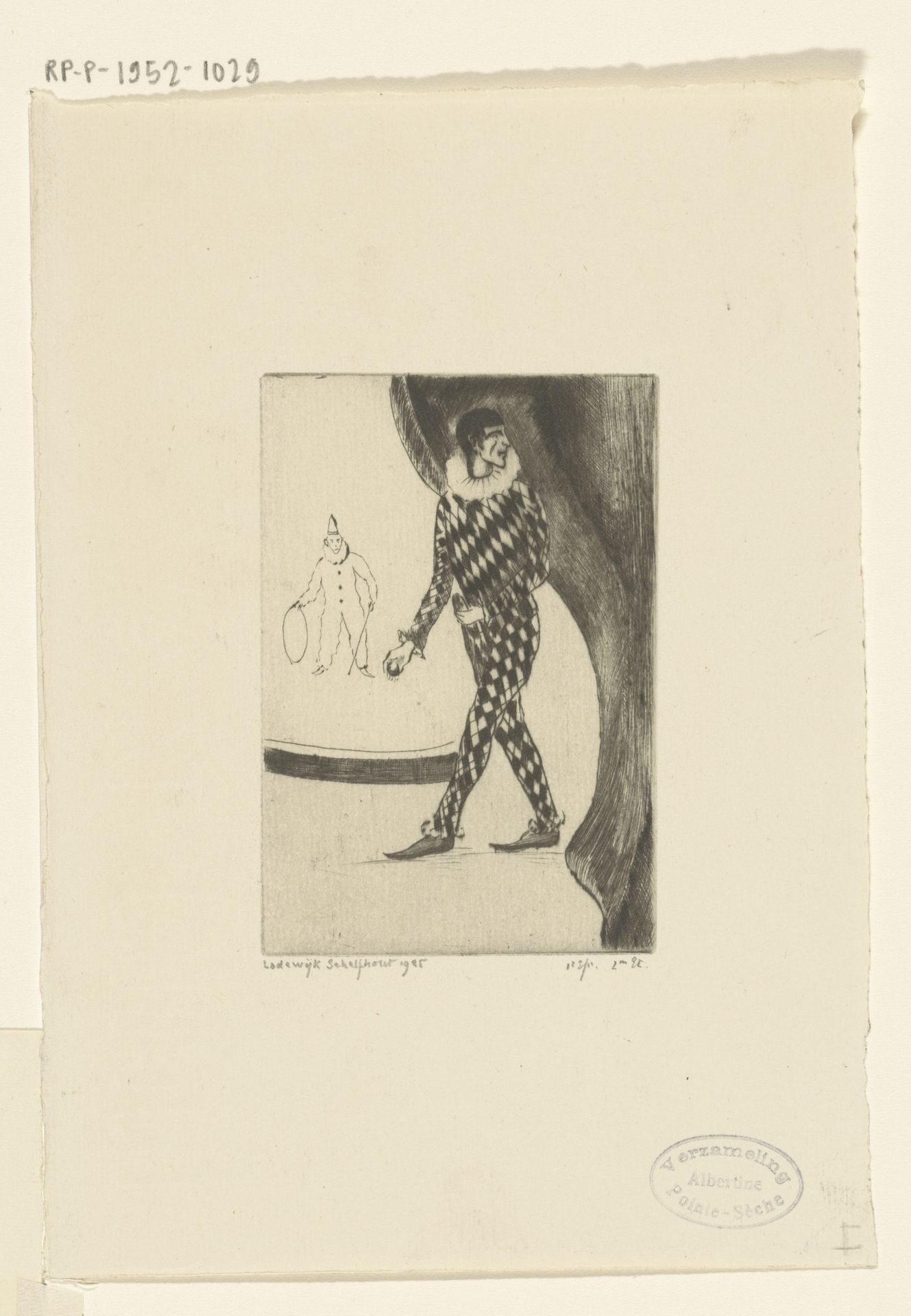 Harlekijn by Lodewijk Schelfhout