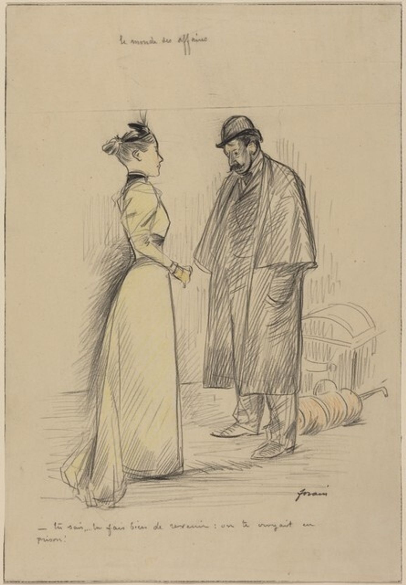 Le monde des affaires by Jean-Louis Forain