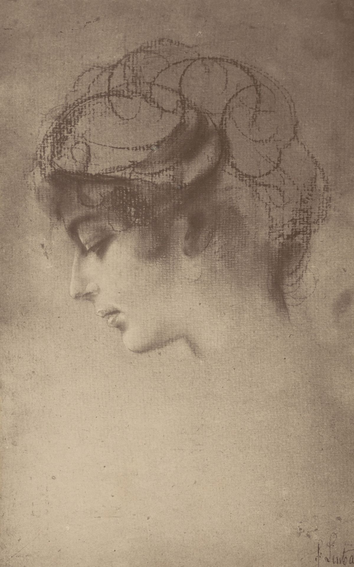 From a Lenbach Sketch by Alfred Stieglitz