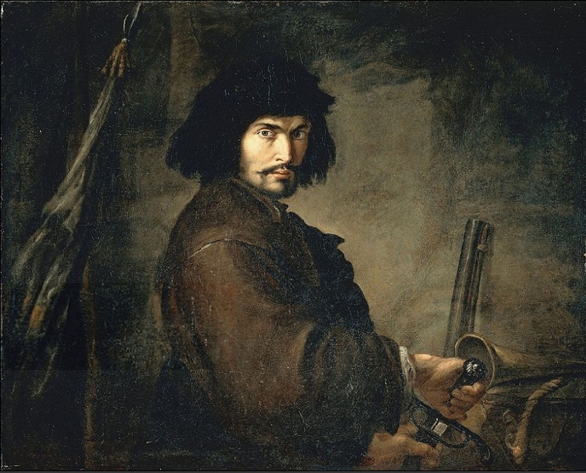 Autoritratto in Veste Di Guerriero by Salvator Rosa