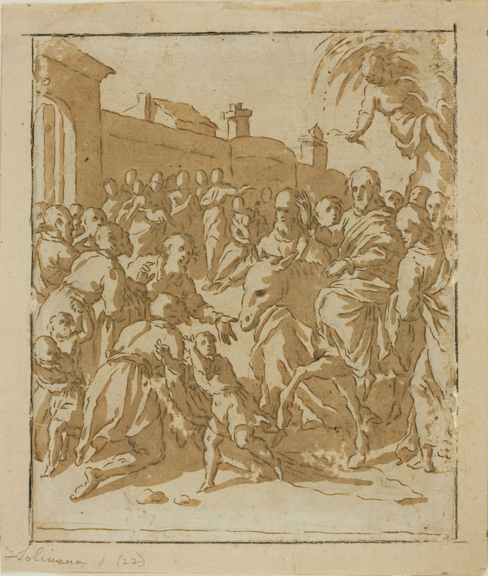 Christ Entering Jerusalem by Marcantonio Bassetti