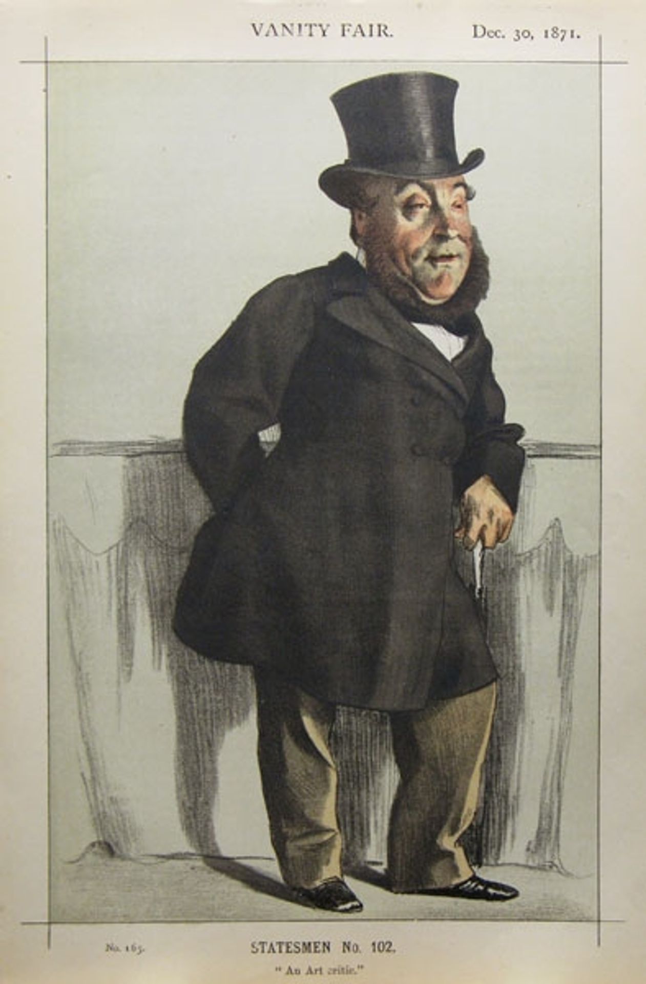 Statesman No.102° - Caricature of William Henry Gregory by James Tissot