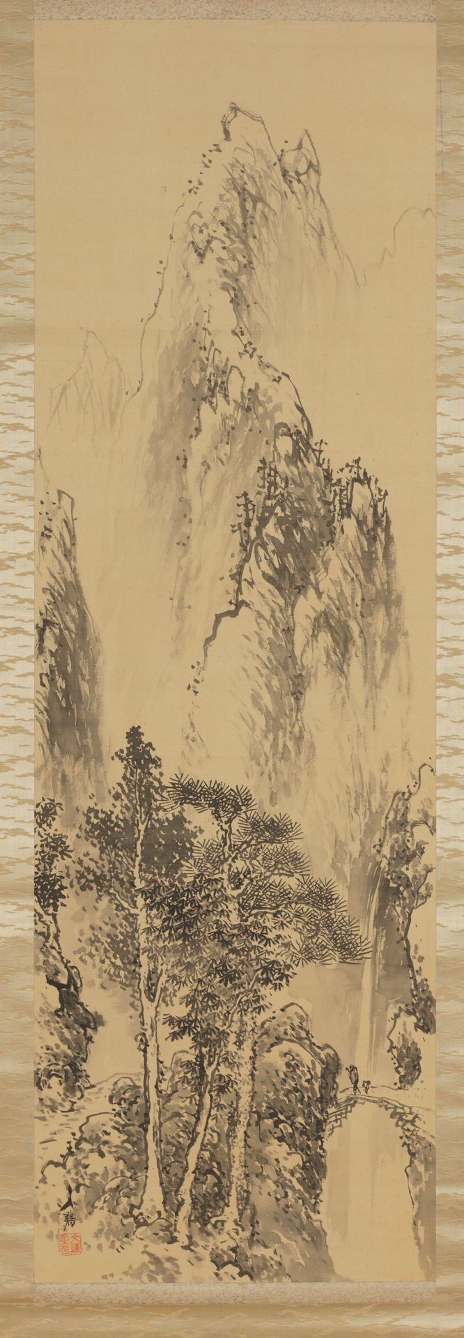 Mountain scene by Bunkei