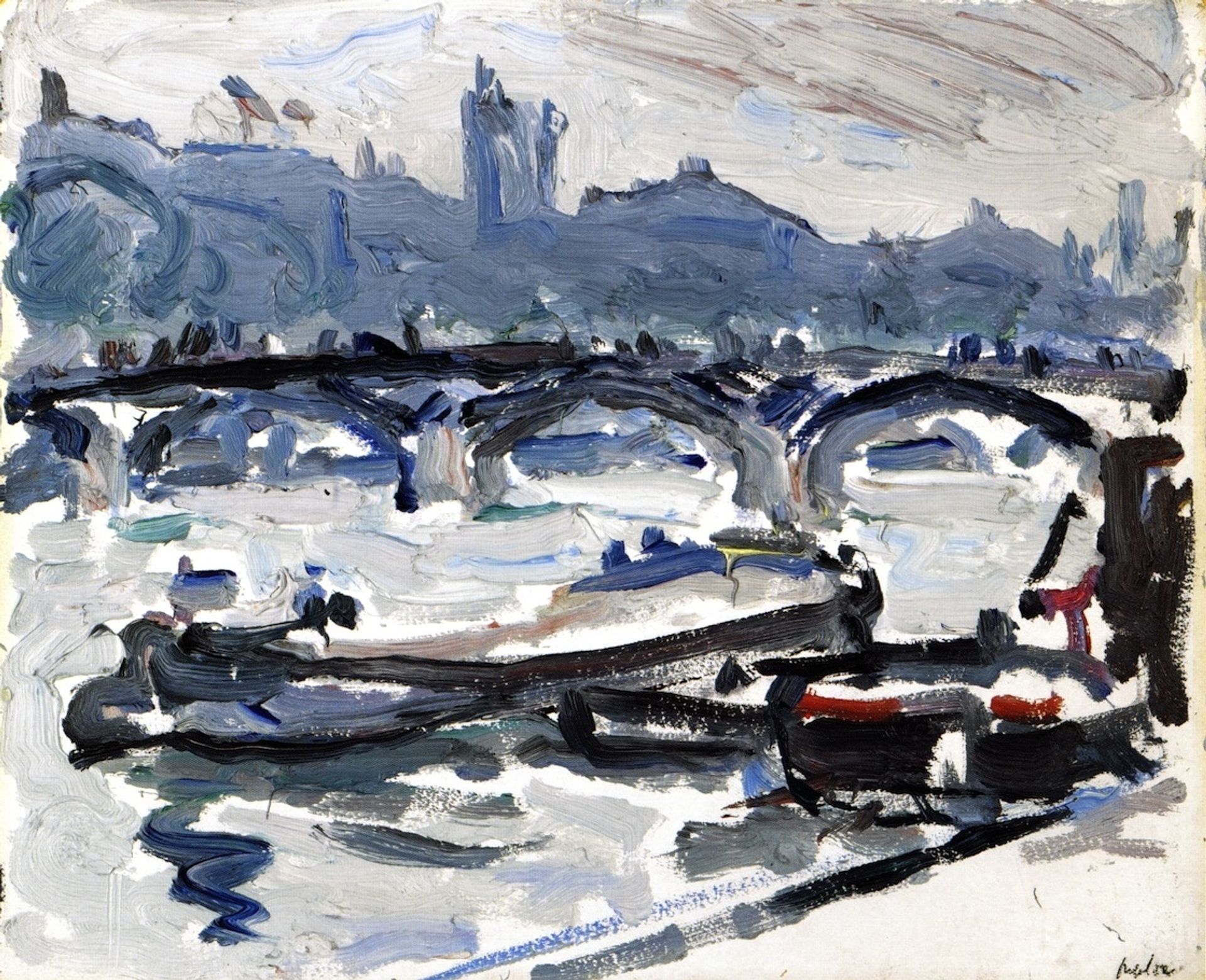 On the Seine by Samuel Peploe