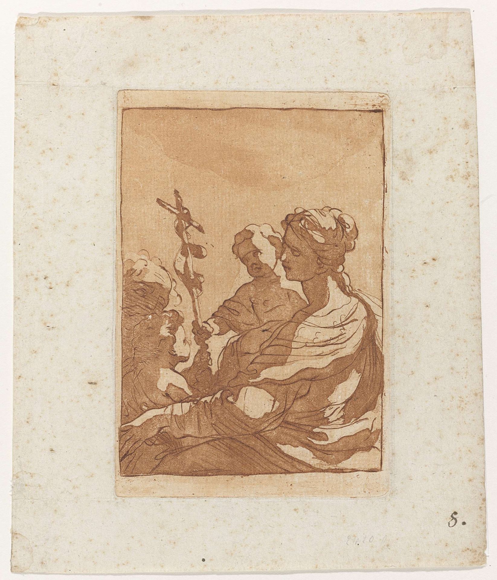 Heilige Familie met de jonge Johannes de Doper by Gaetano Gandolfi