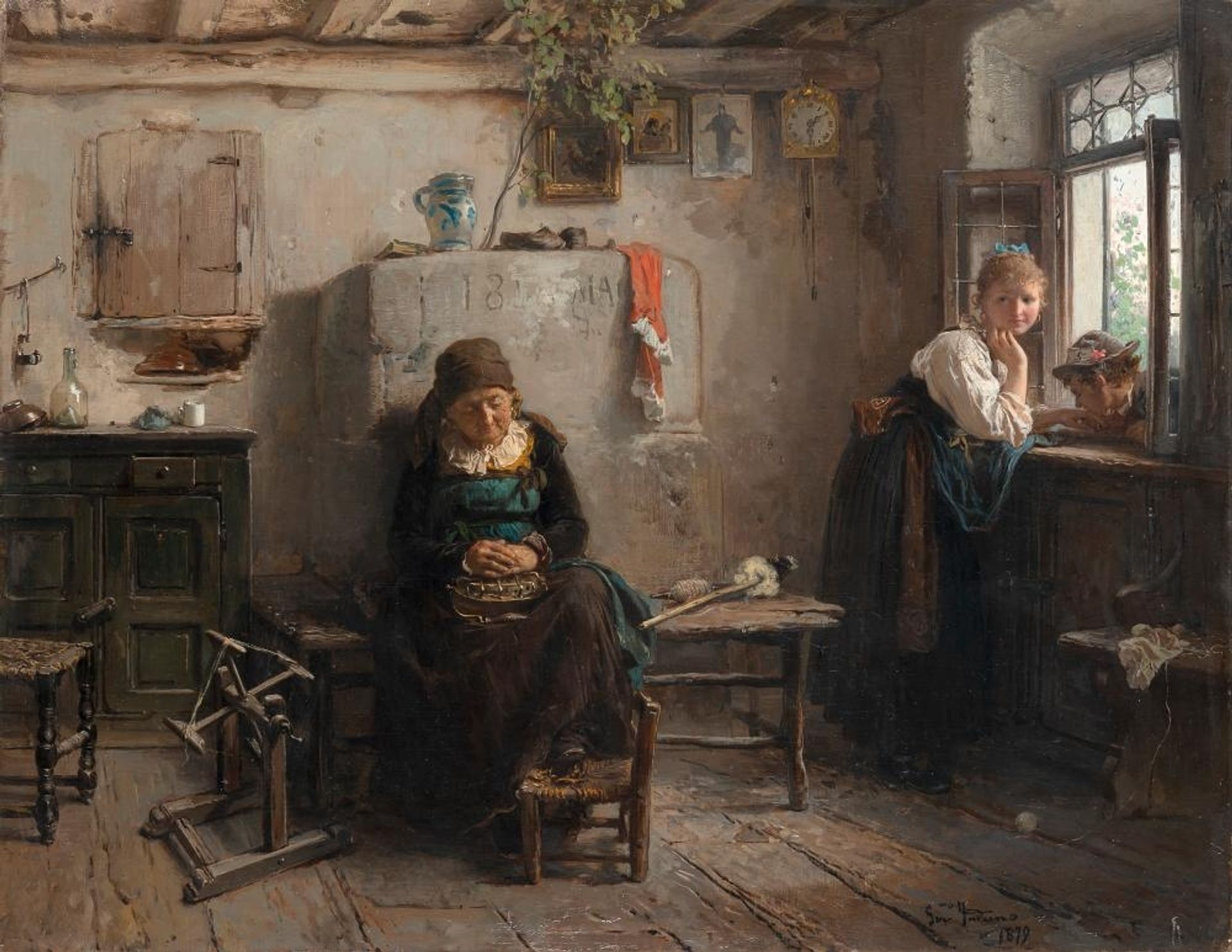 Courtship by Gerolamo Induno