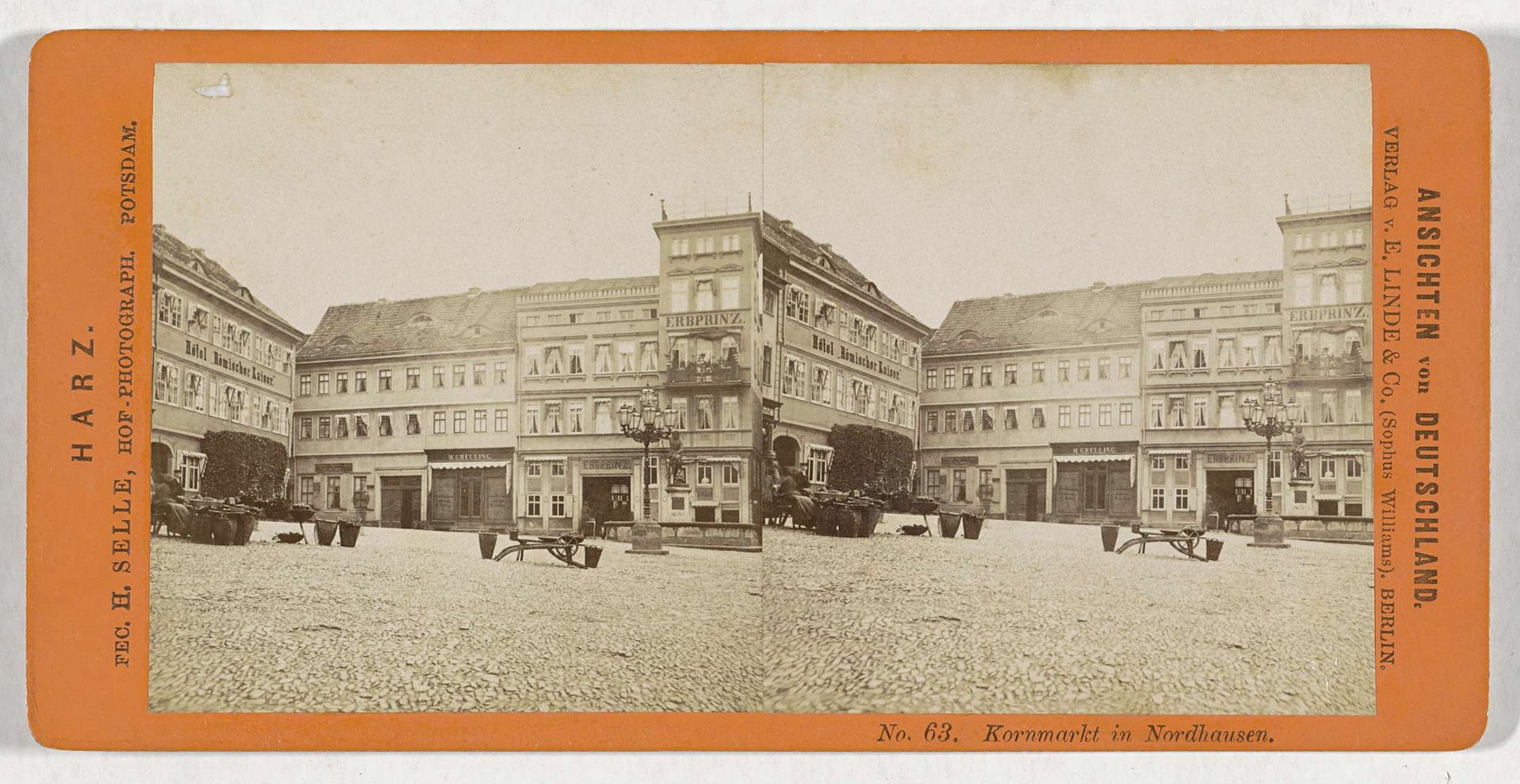 Kornmarkt in Nordhausen by Hermann Selle