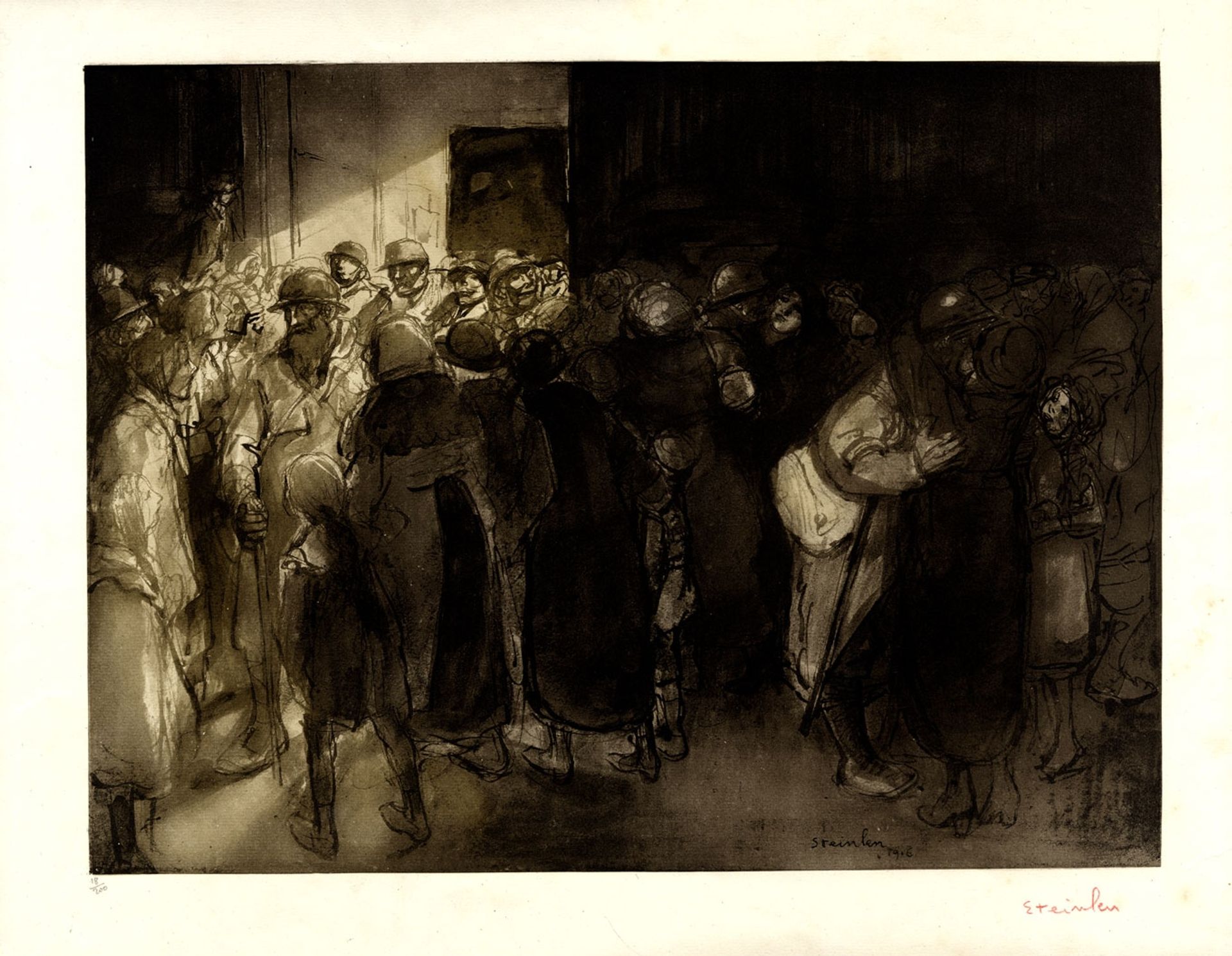 les Adieux by Théophile Alexandre Steinlen