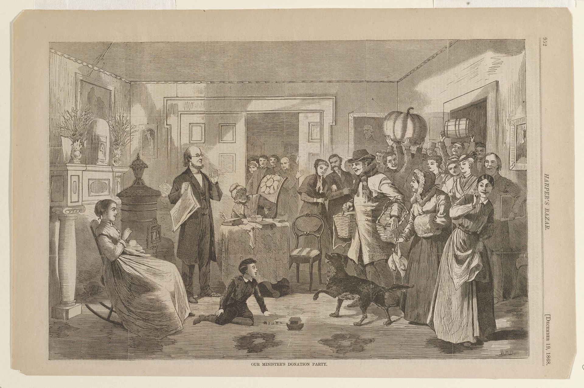 Our Minister's Donation Party by Winslow Homer