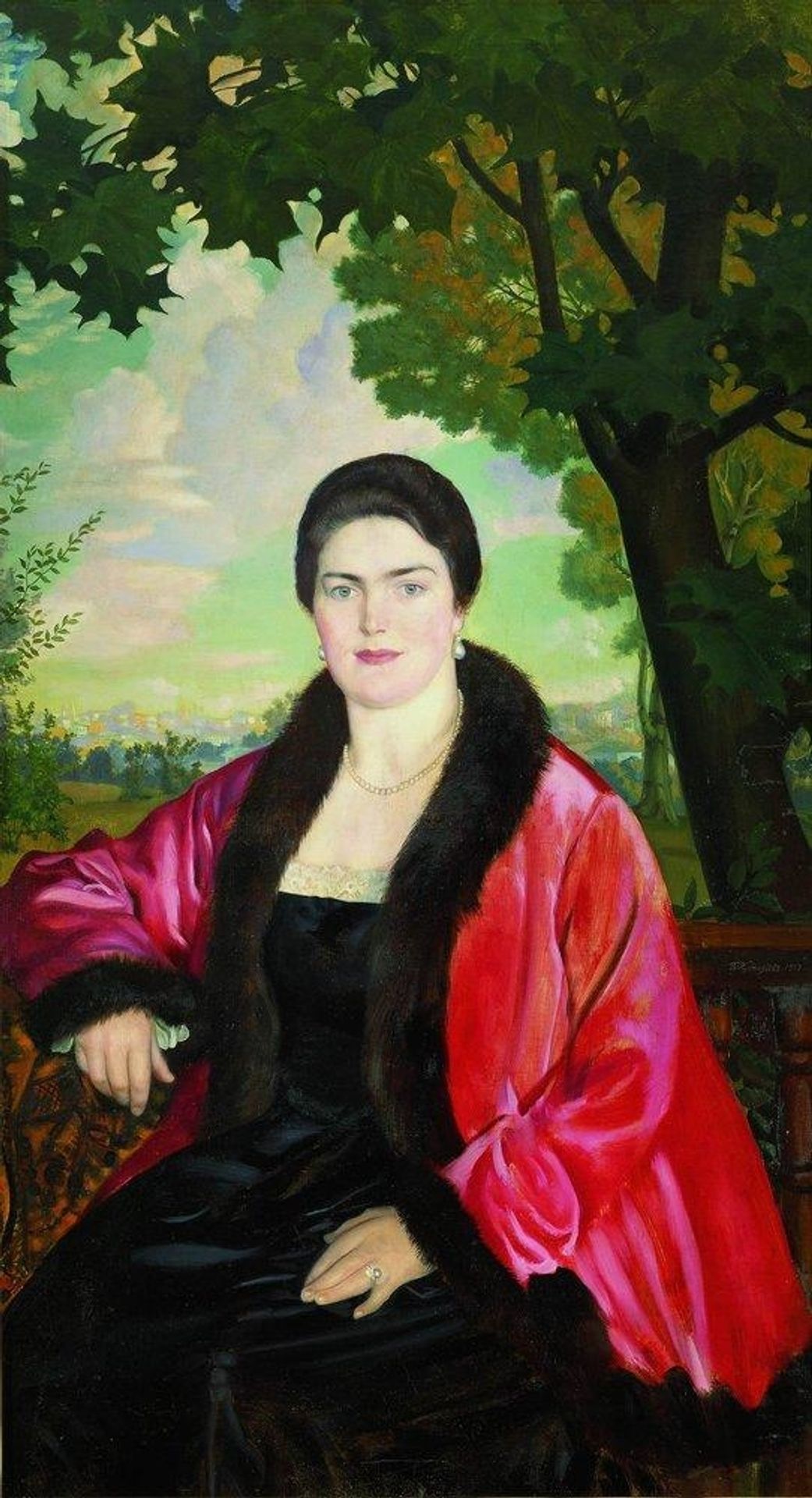 Portrait of M.V. Chaliapina by Boris Kustodiev