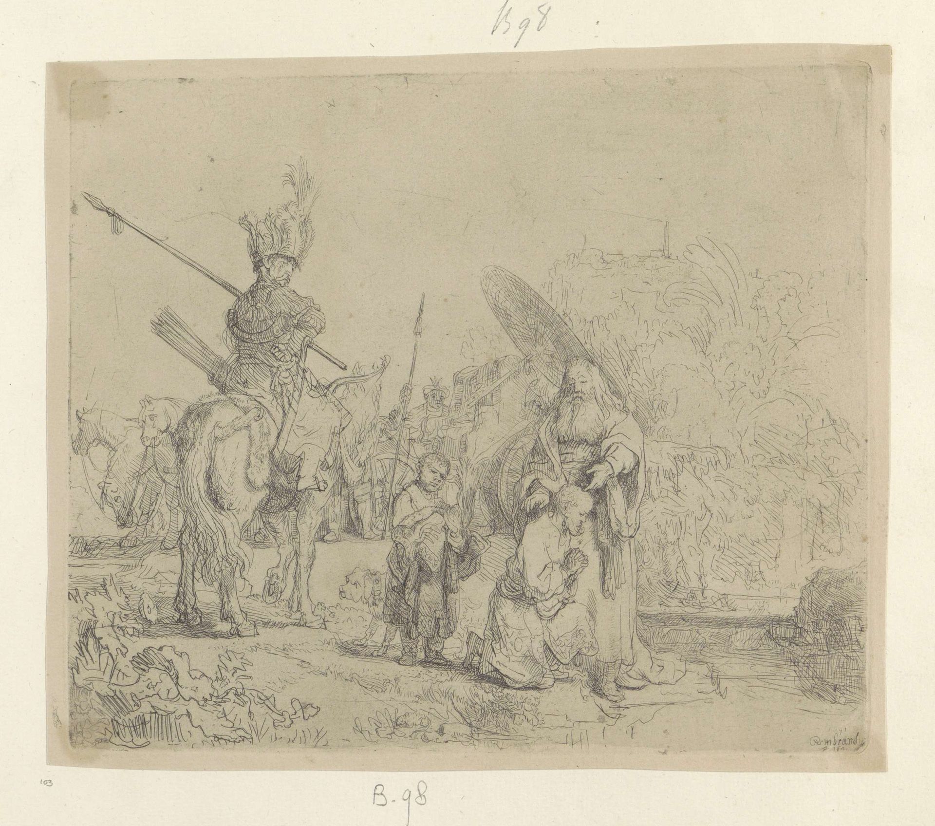Doop van de kamerling by Rembrandt van Rijn