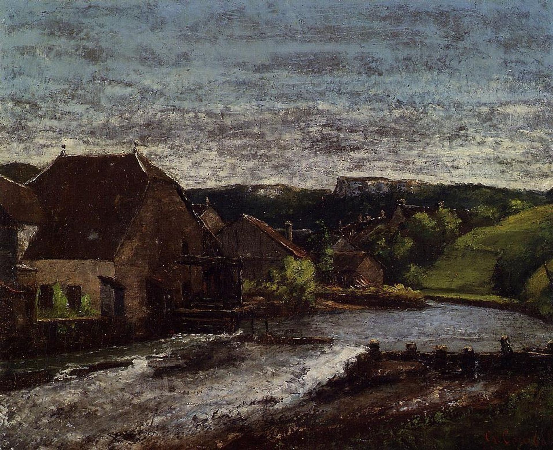 The Loue Valley by Gustave Courbet