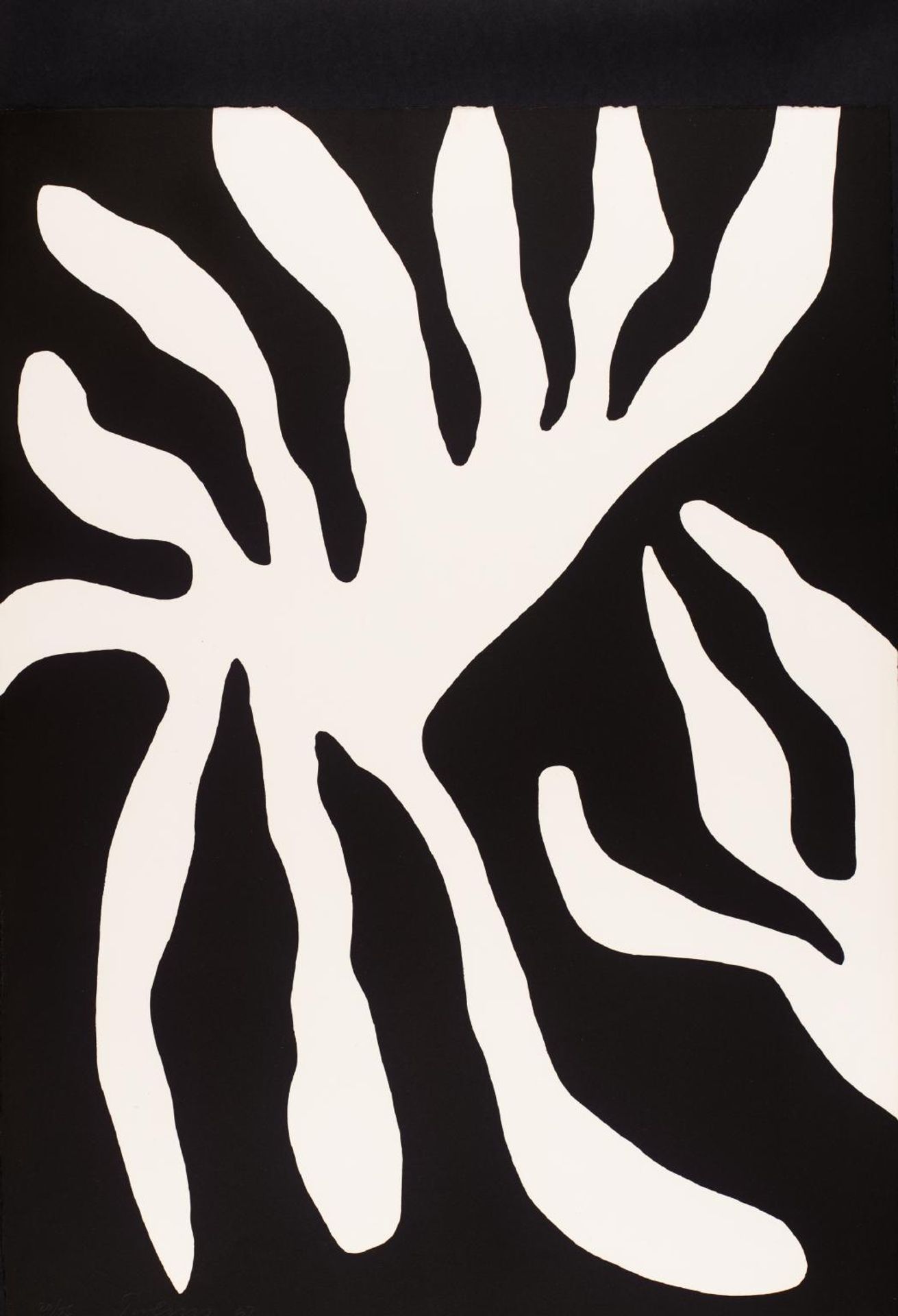 Black Leaf Form by  William Turnbull