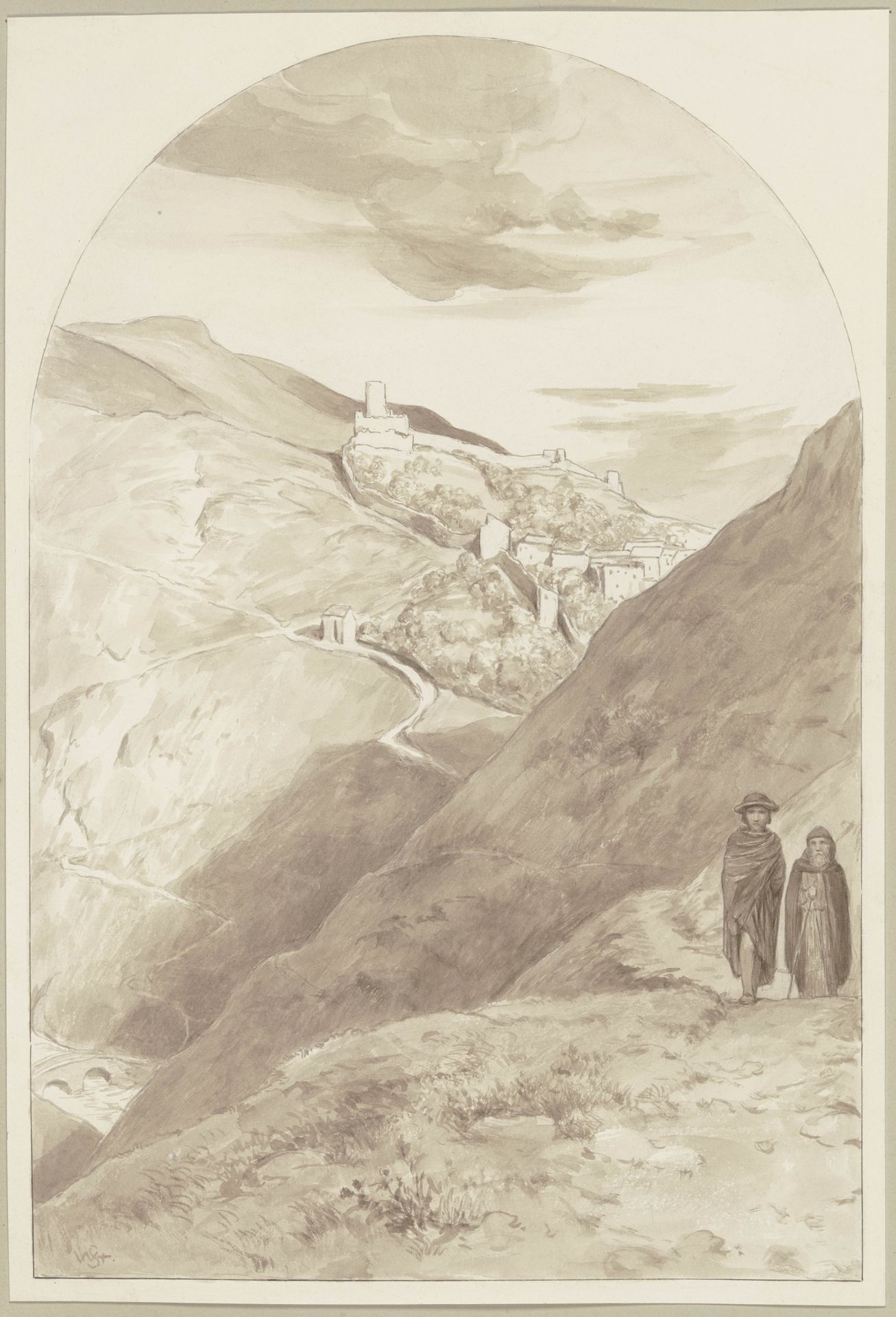 Diether and Brun wandering by Wilhelm Steinhausen
