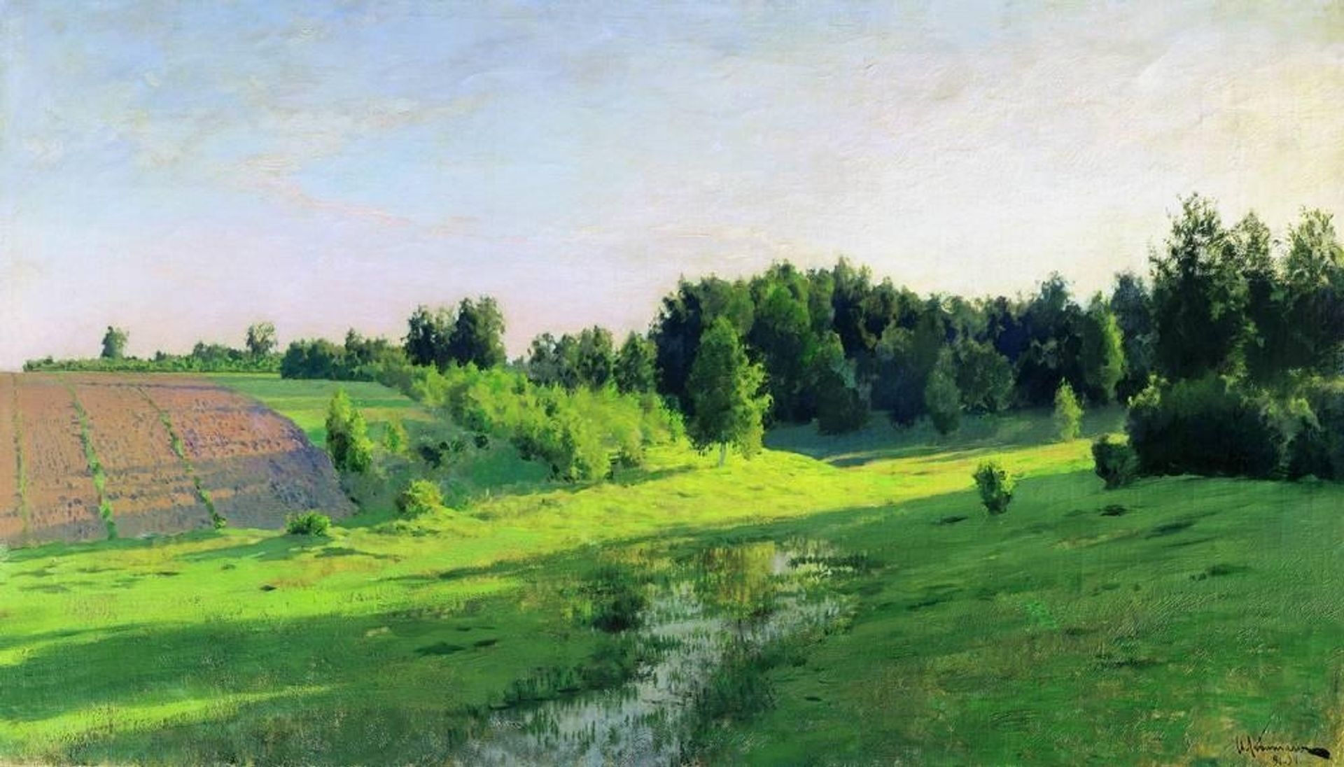 Evening shadows by Isaac Levitan