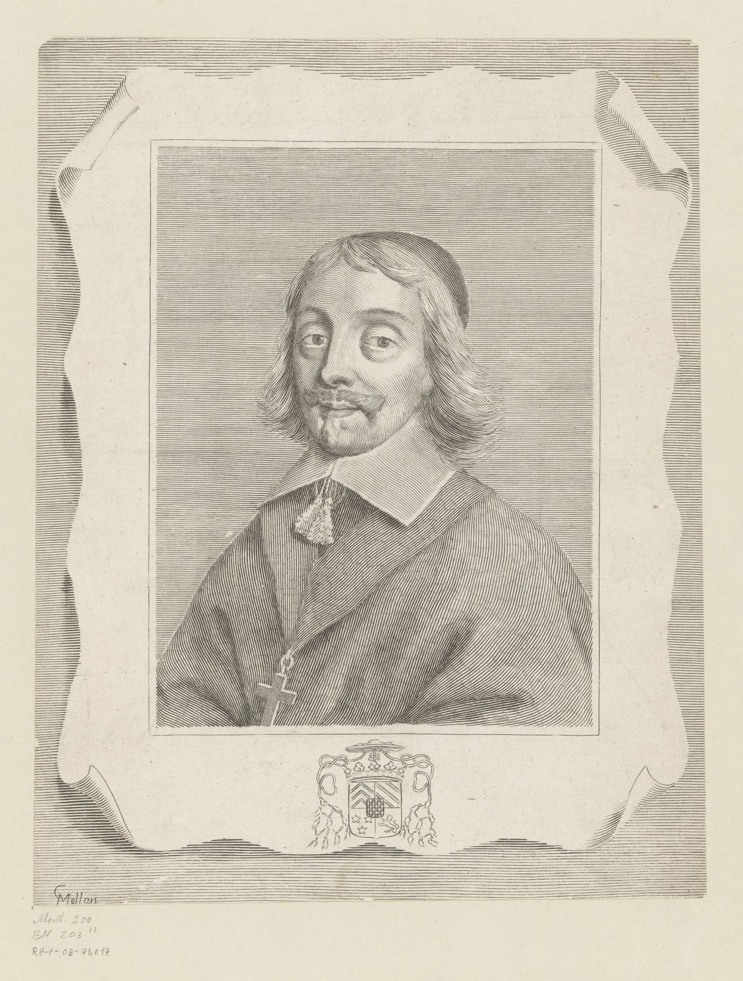 Portret van Anne de Lévis, hertog van Ventadour by Claude Mellan