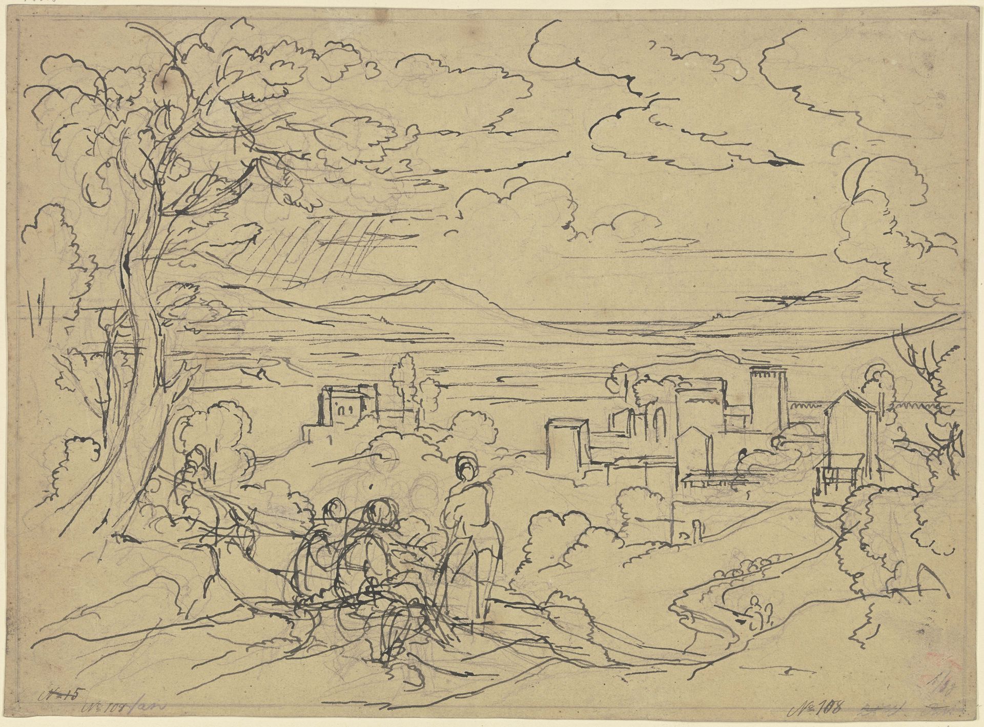 Italian landscape by Johann Christoph Rist