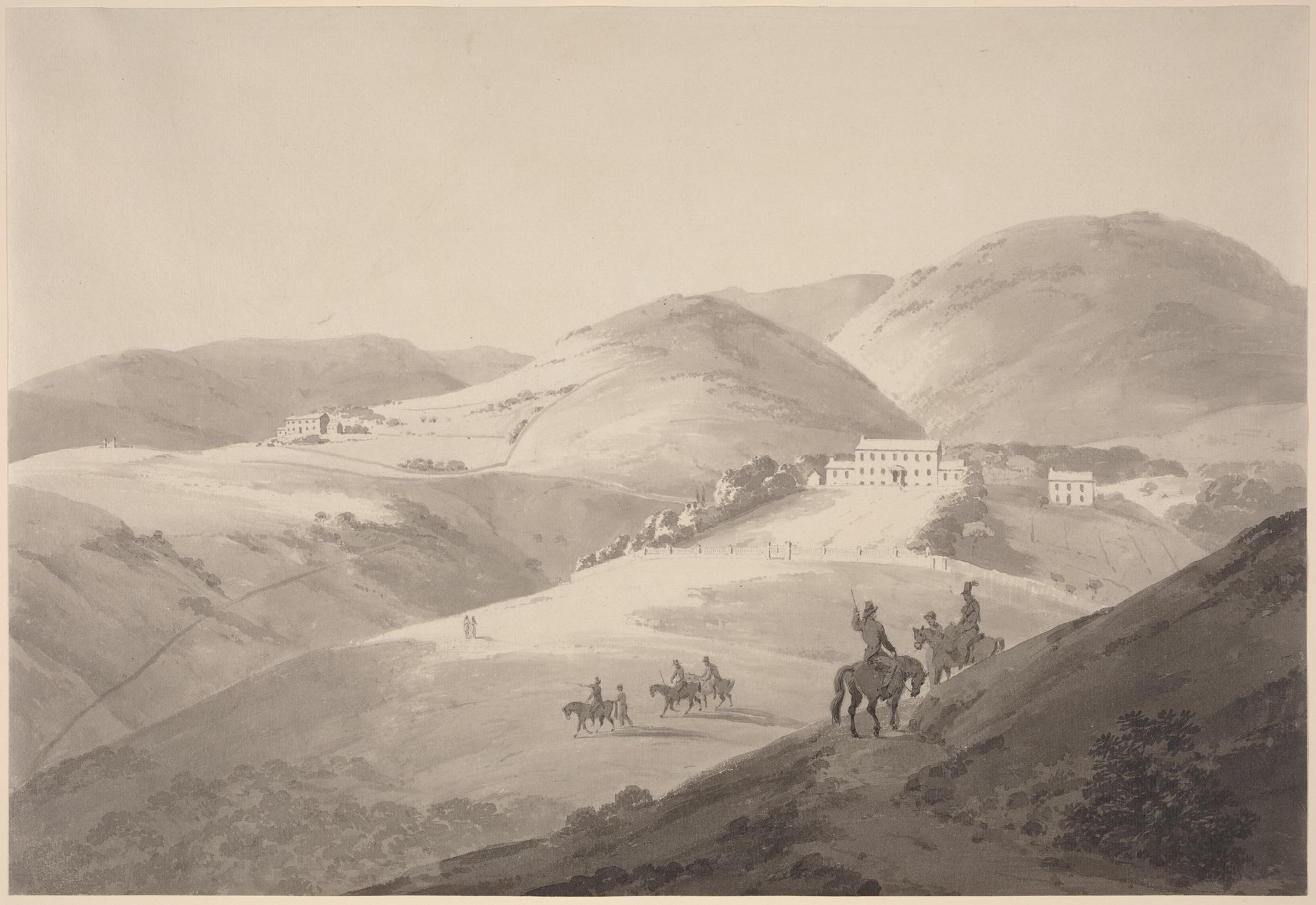 View of the Governor's House in St. Helena by Thomas Daniell