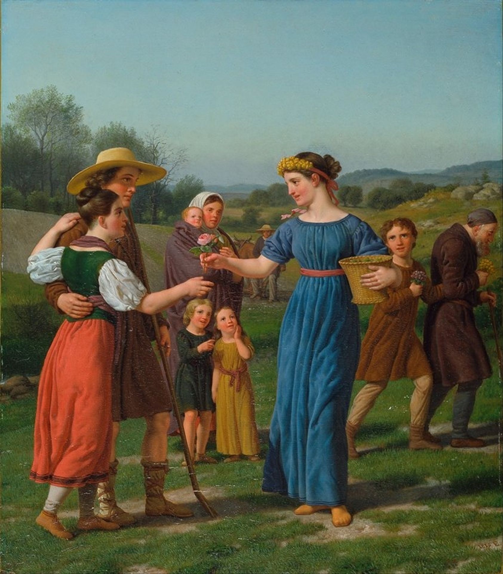 ‘The Maiden from Afar’ From the poem by Schiller by Christoffer Wilhelm Eckersberg