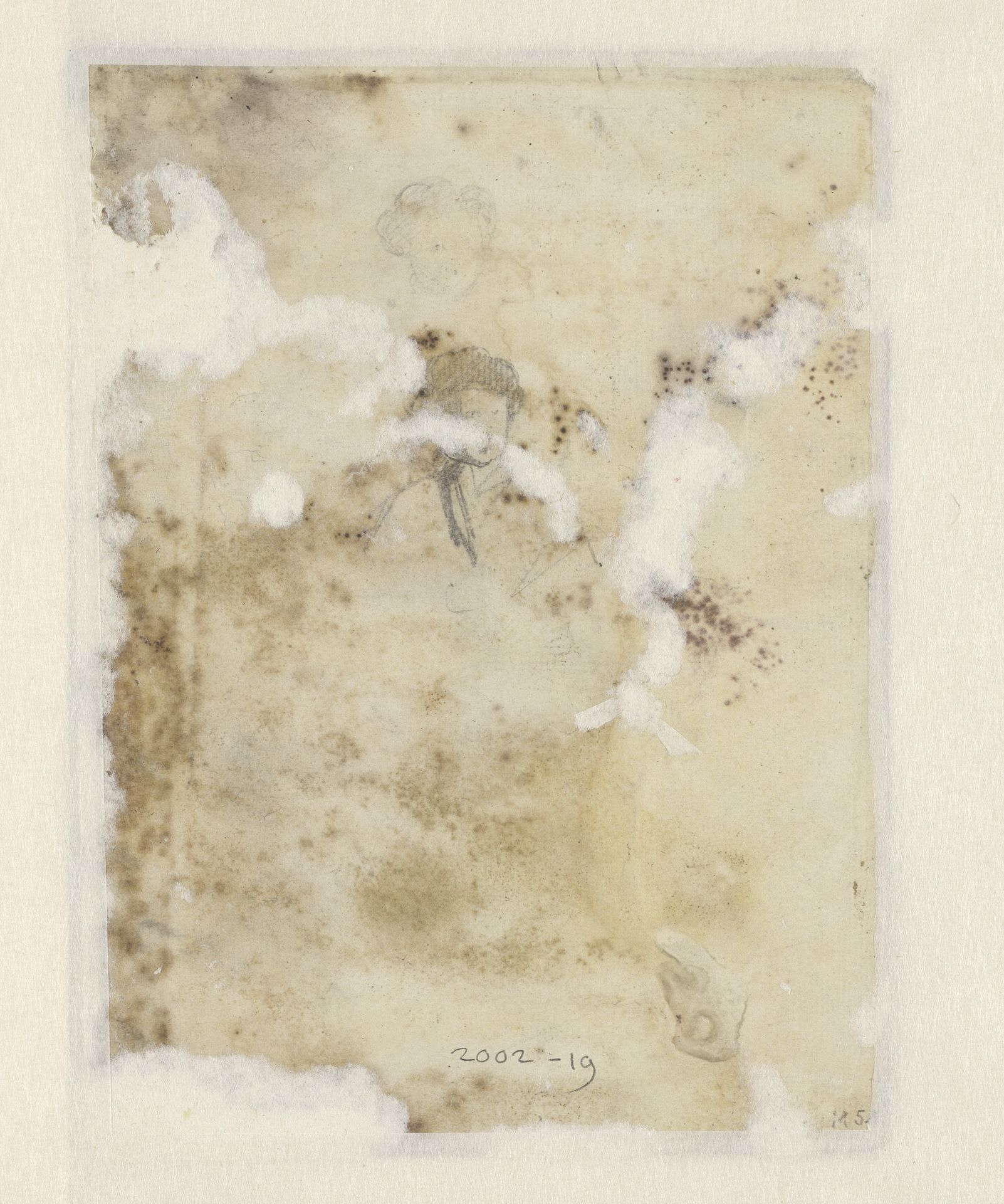 Twee studies van hoofden by Matthijs Maris