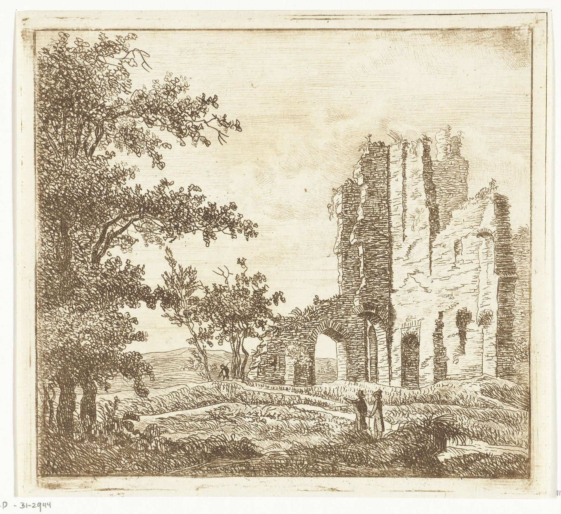 Ruïne van Brederode by Anthonie van den Bos