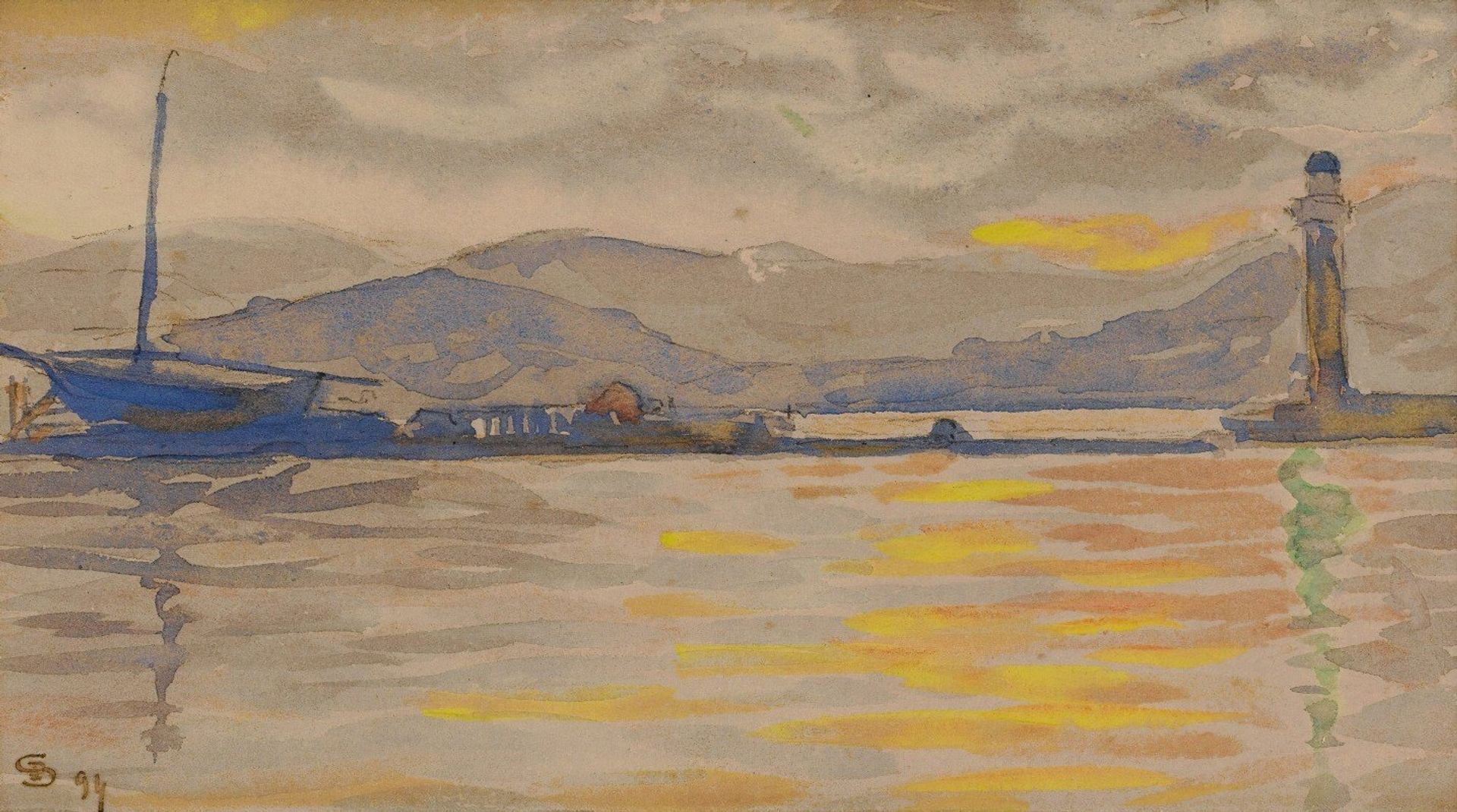 Saint-Tropez, Le Port by Paul Signac