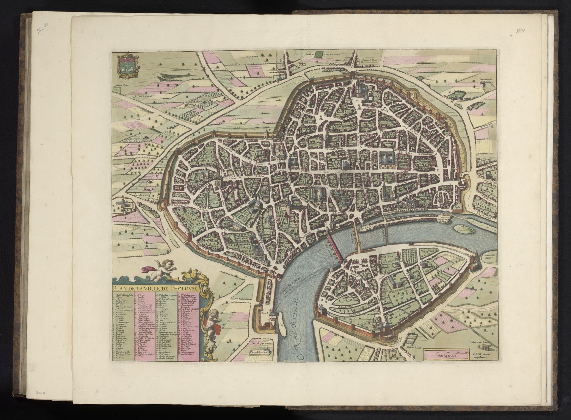 Plattegrond van Toulouse by Anonymous