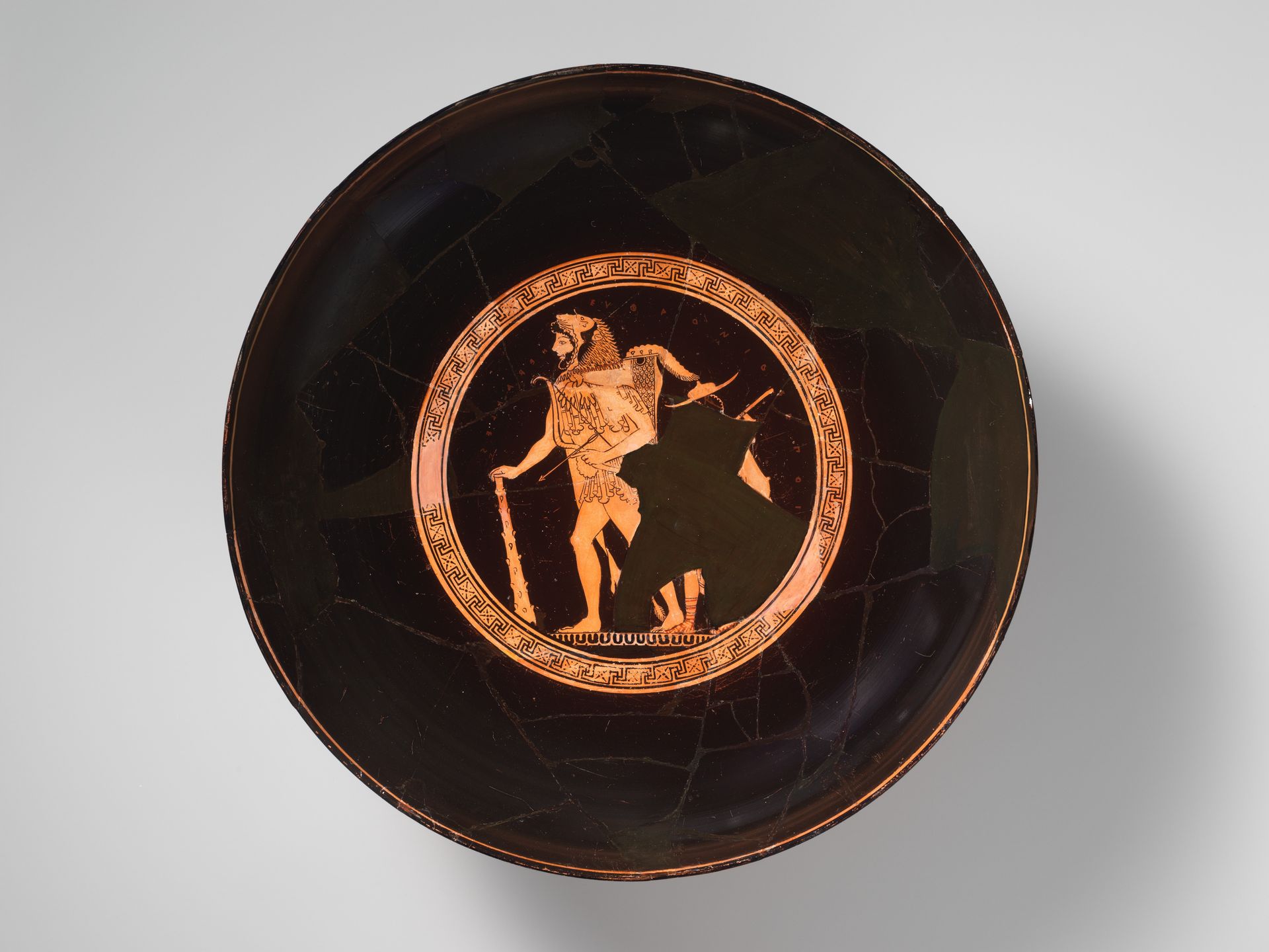 Terracotta kylix (drinking cup) by Euphronios