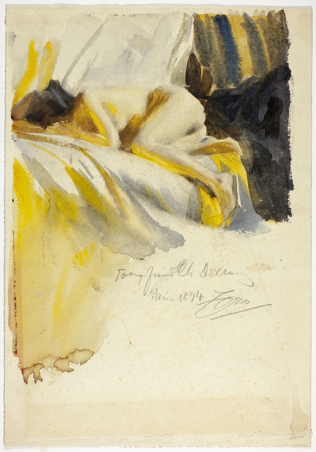 Nude Lying On Bed by Anders Zorn