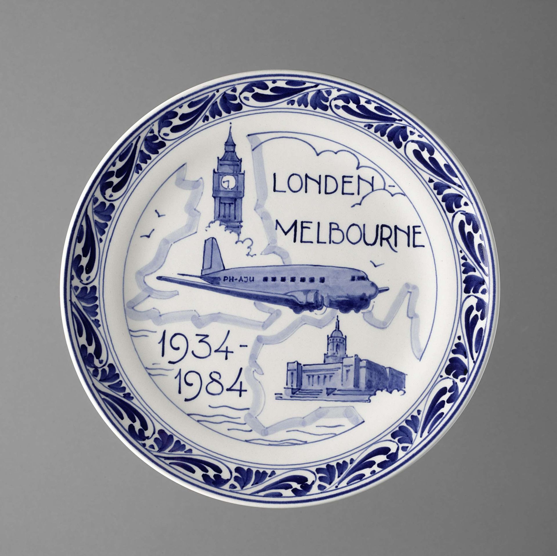Vliegroute Londen - Melbourne by De Porceleijne Fles