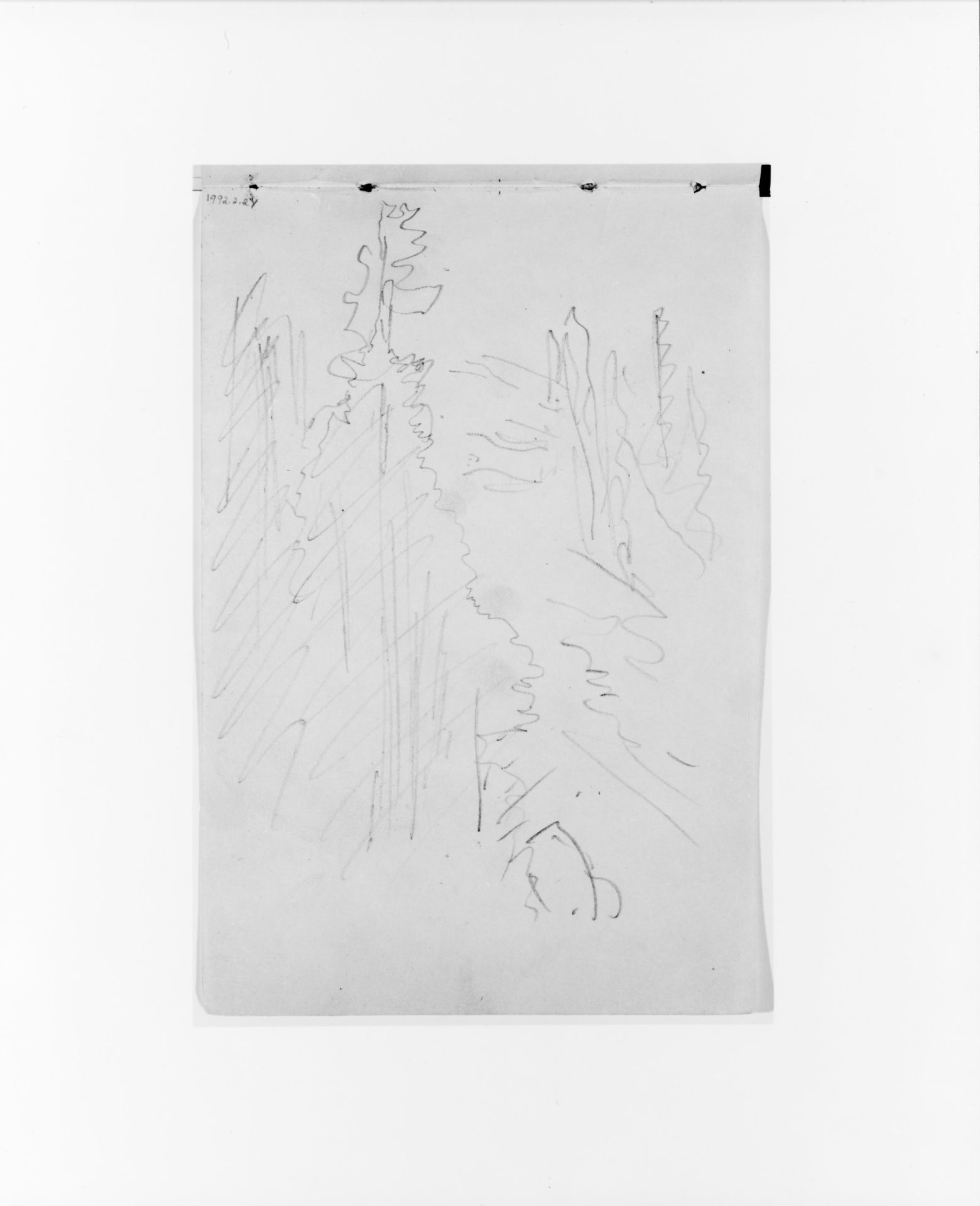 Landscape (from Sketchbook X) by William Trost Richards