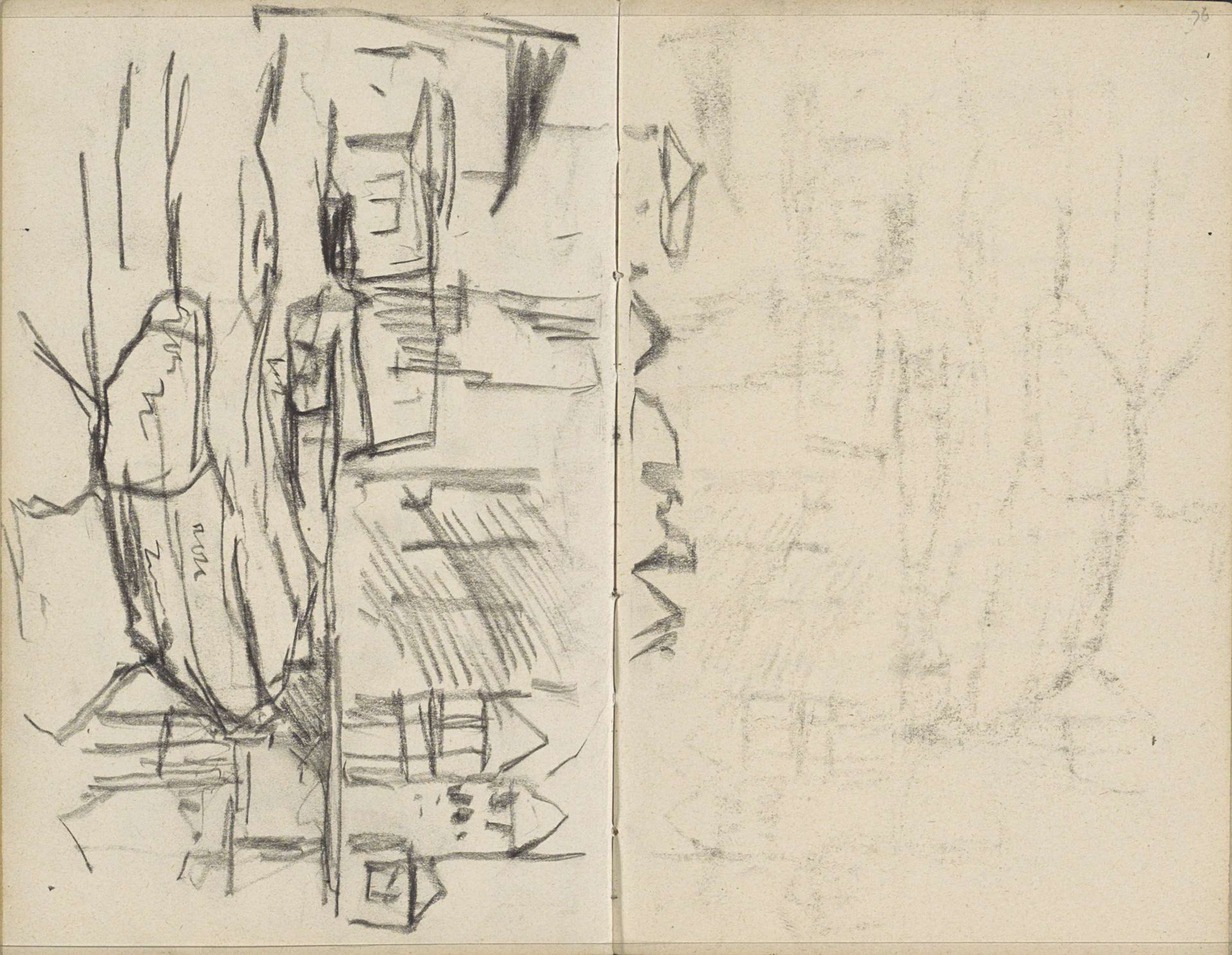 Gezicht op het Damrak te Amsterdam met boten by George Hendrik Breitner