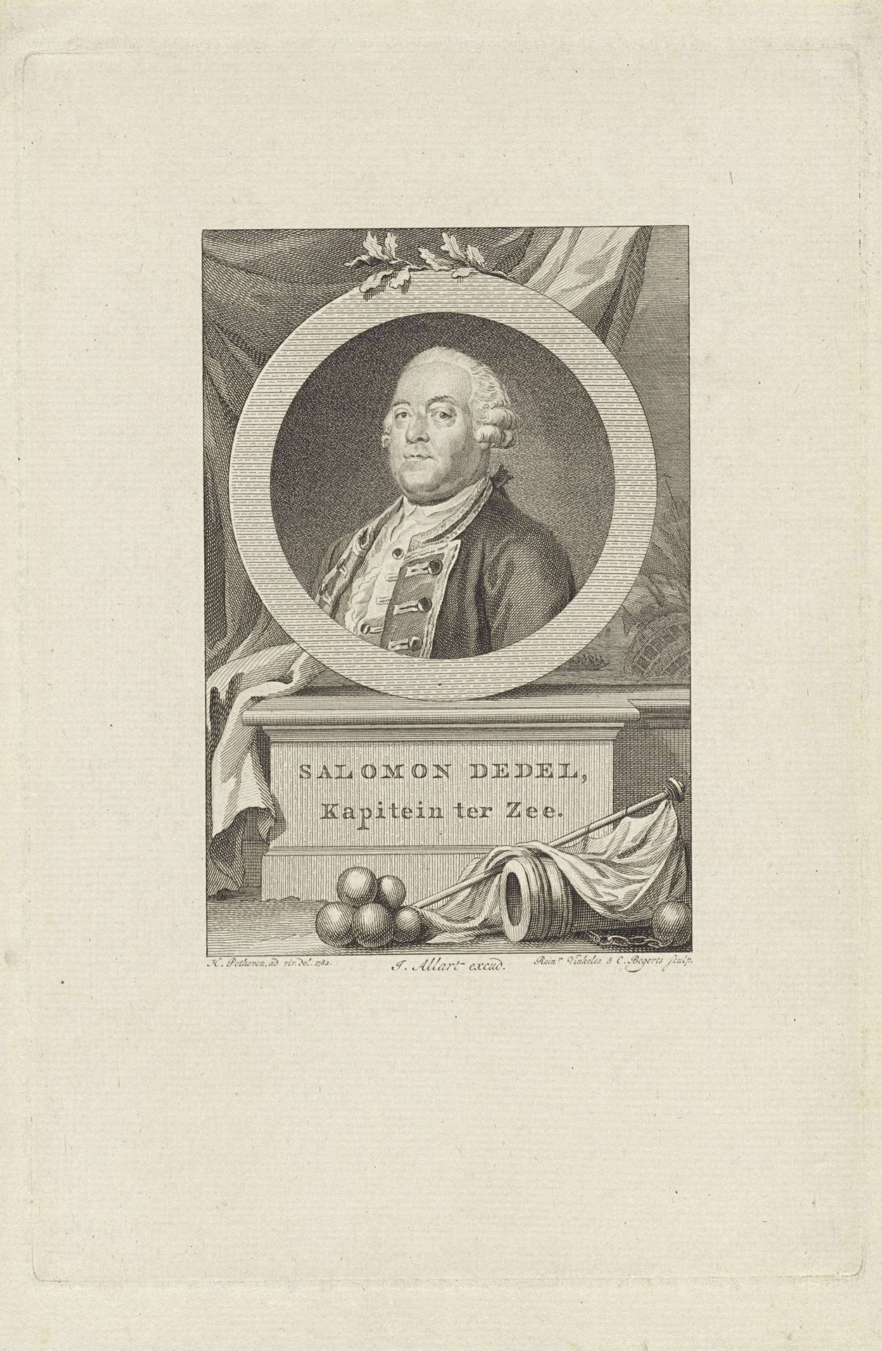 Portret van Salomon Dedel by Reinier Vinkeles