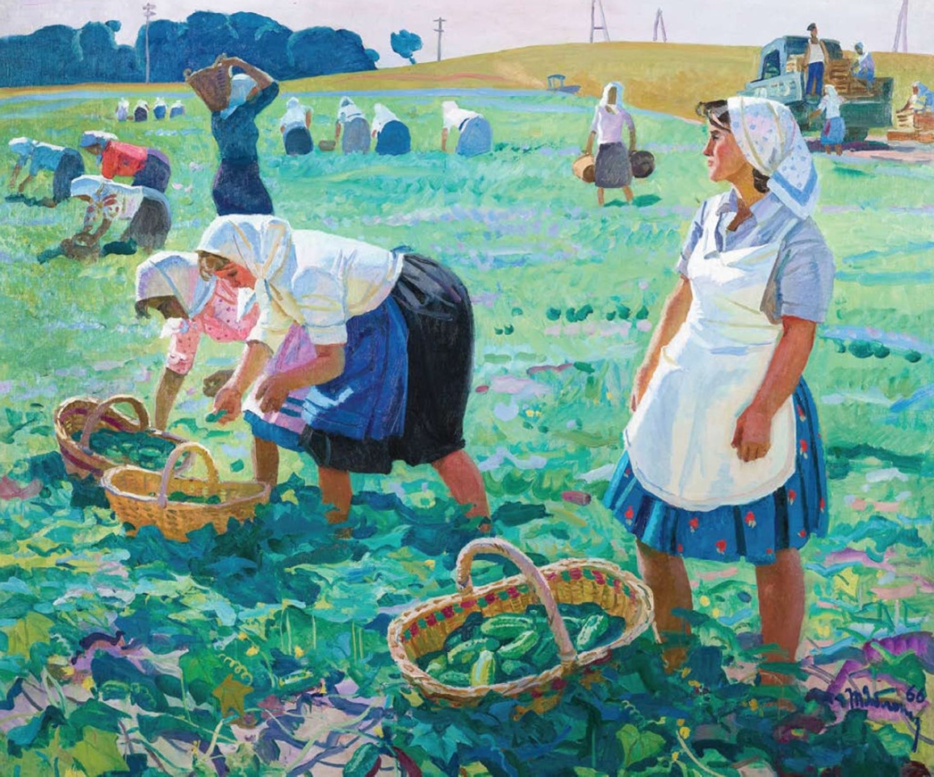 Cucumber Harvesting by Tetyana Yablonska