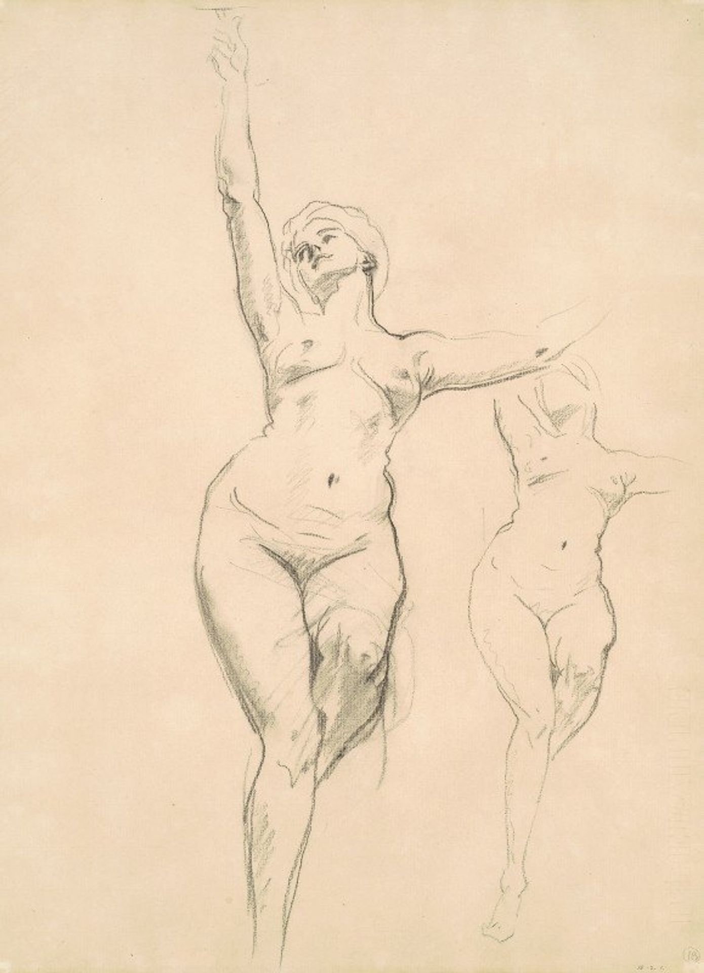 Studies of Victory for ‘Death and Victory’ by John Singer Sargent