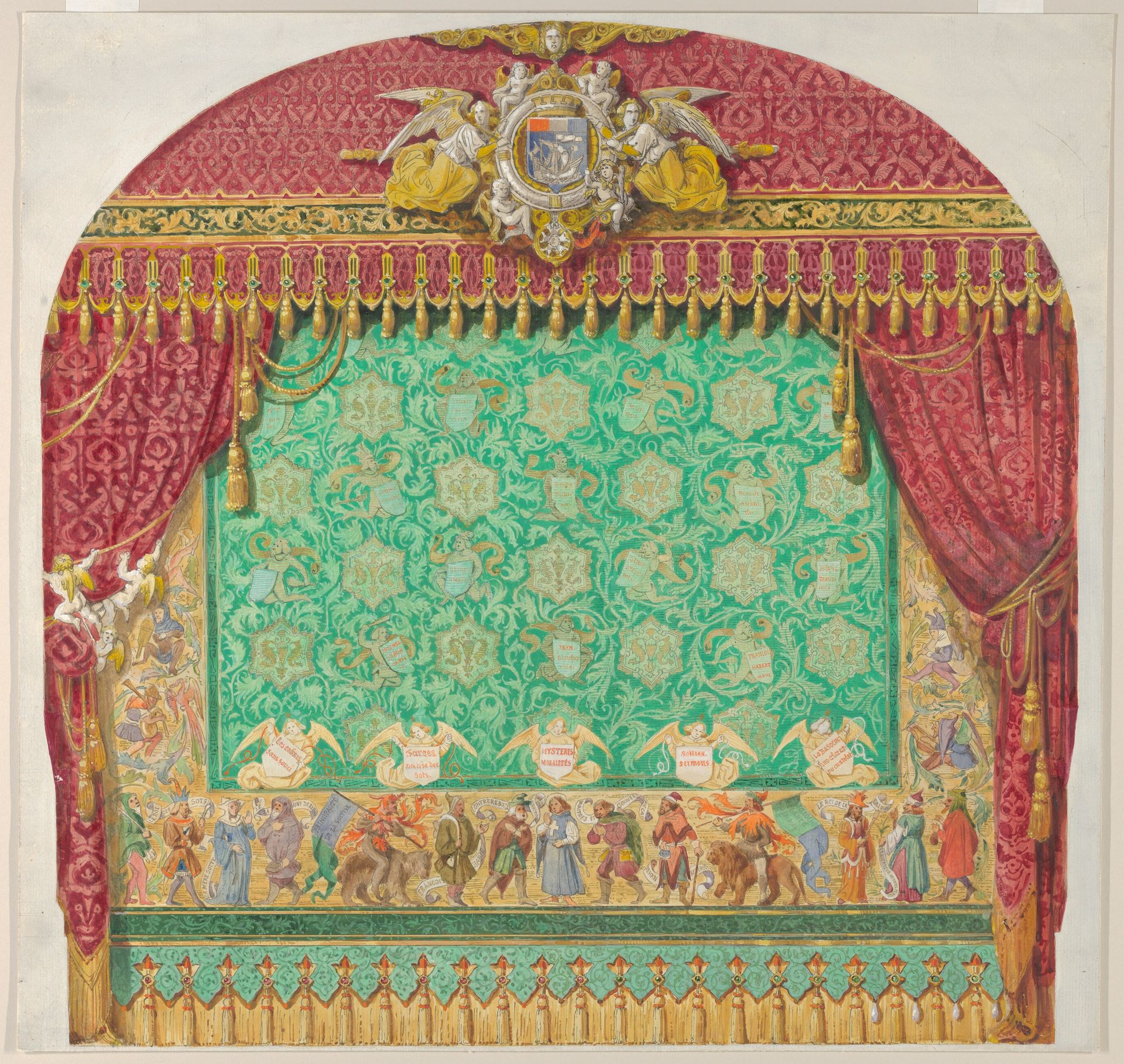 Design for a Theater Curtain by Aimé Chenavard