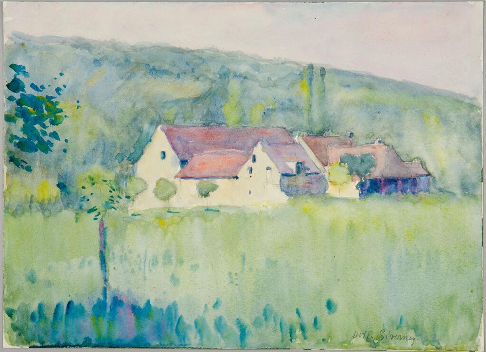 Landscape with House, Giverny, France by Denman Waldo Ross