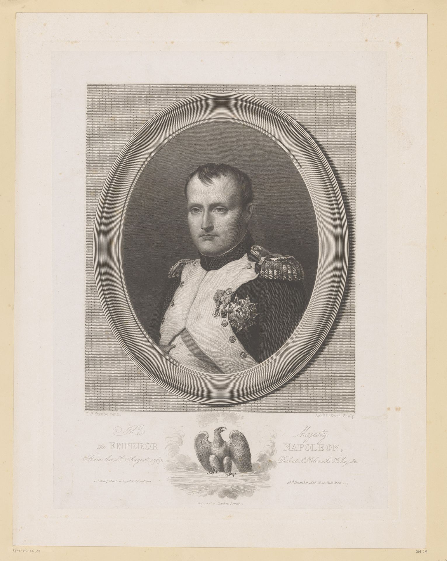 Portret van Napoleon Bonaparte by Achille Désiré Lefèvre