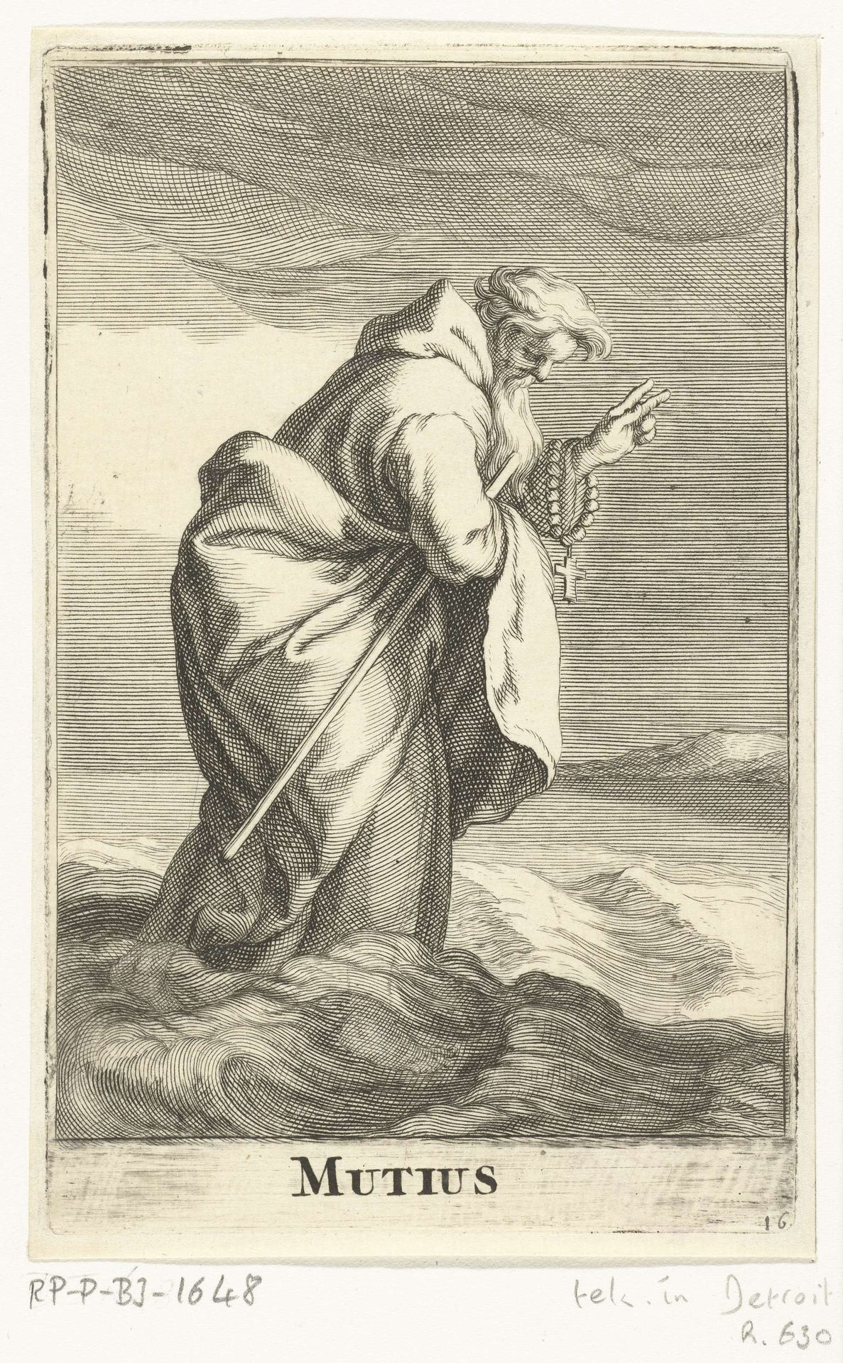 Heilige Mutius by Frederick Bloemaert